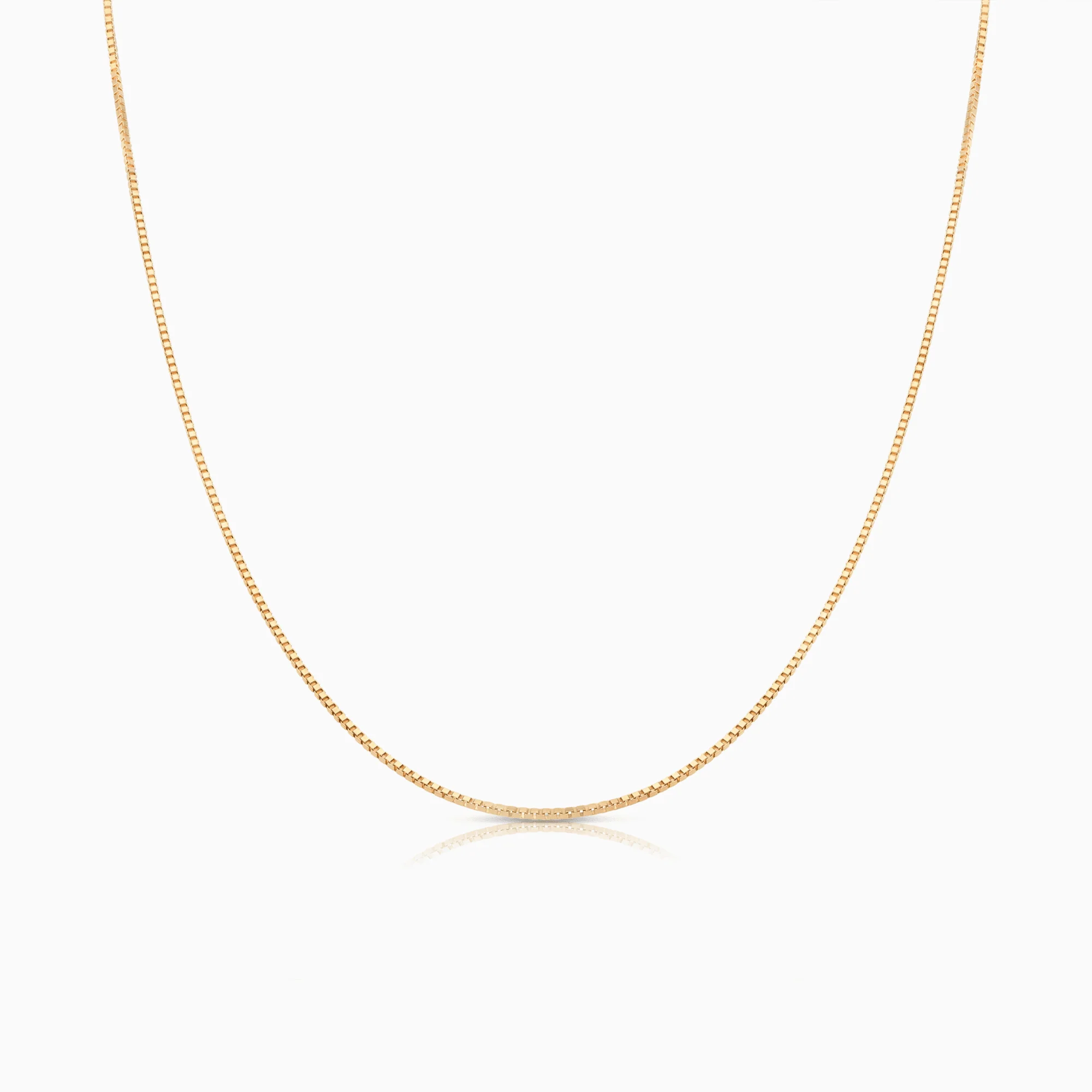 Box chain 46cm 18K gold