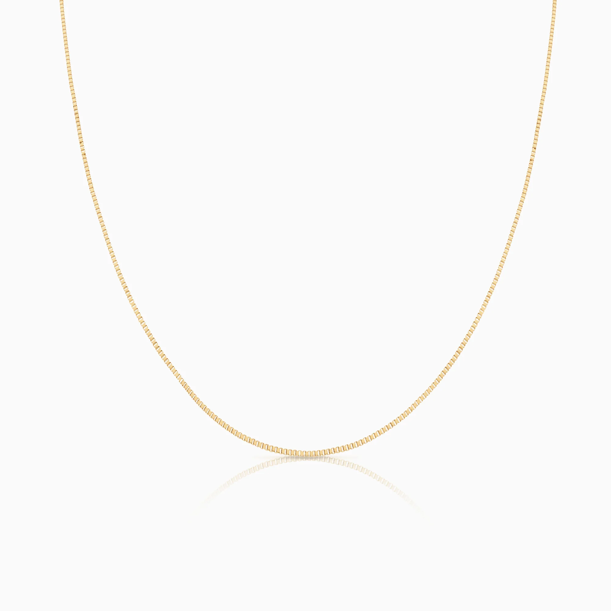 Box Chain 49.5cm 18K gold