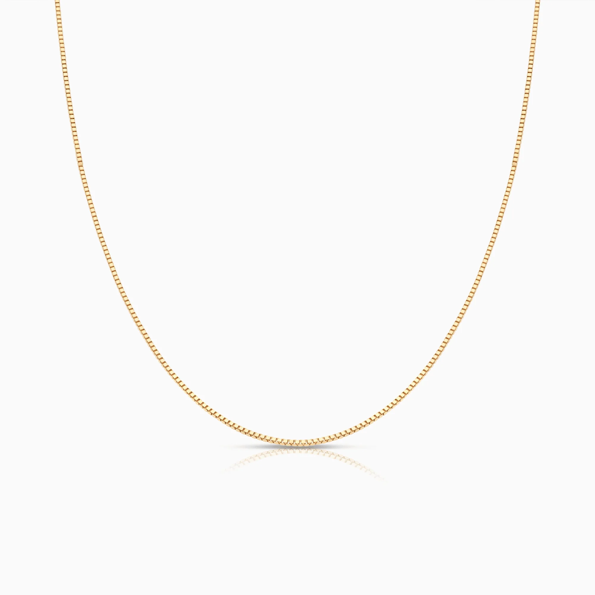 Box chain 50cm 18K gold