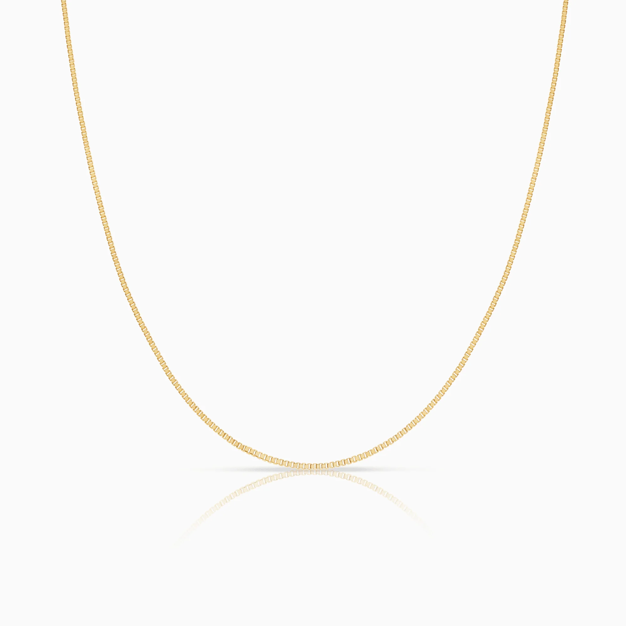 Box chain 50cm 18K gold