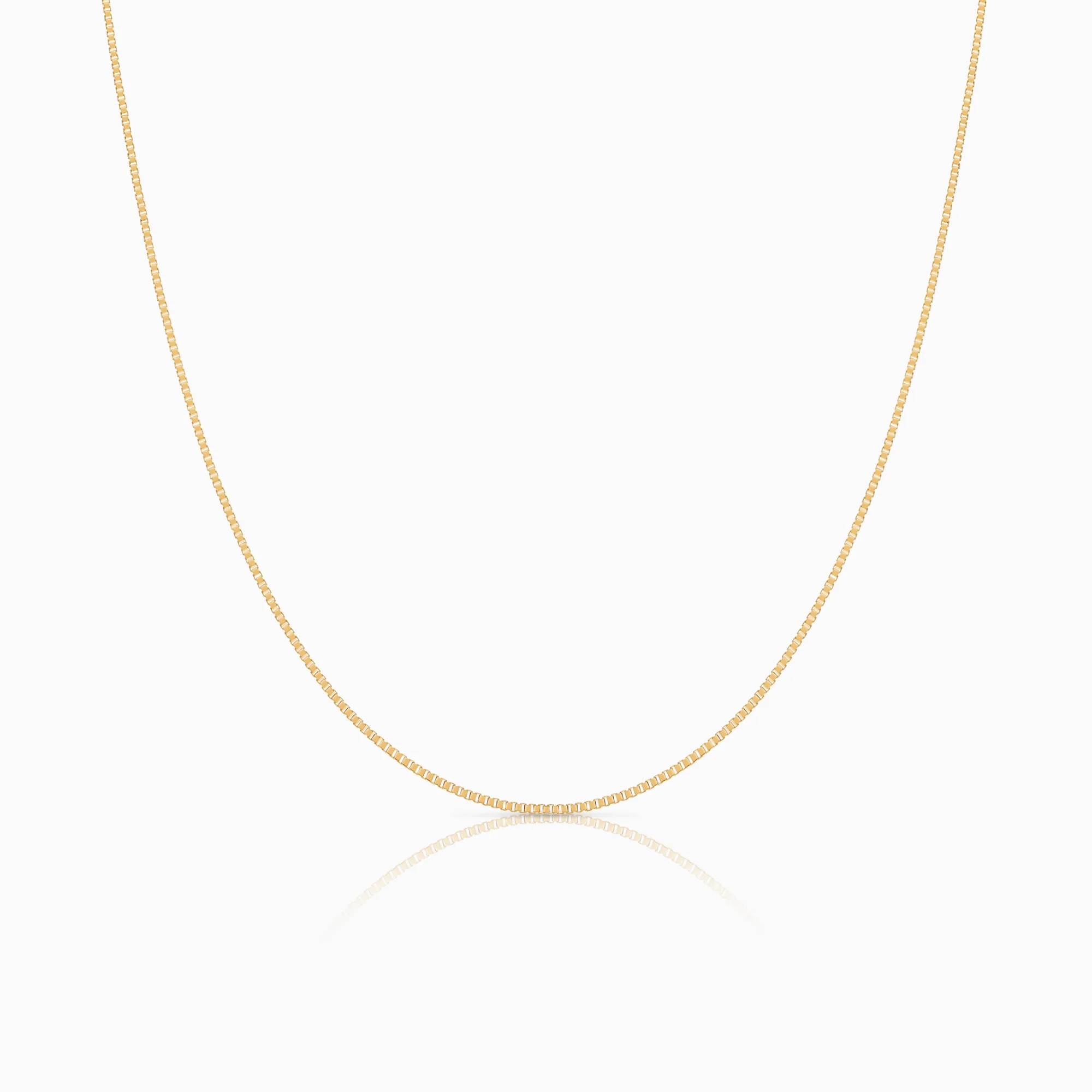 Box chain 50cm 18K gold