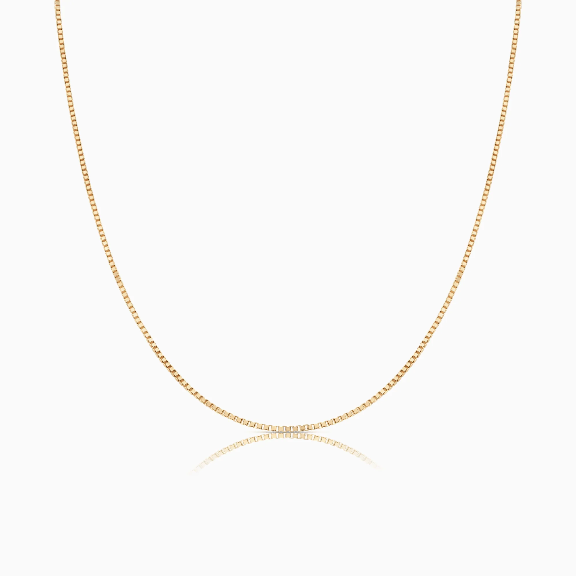 Box chain 50cm 18K gold
