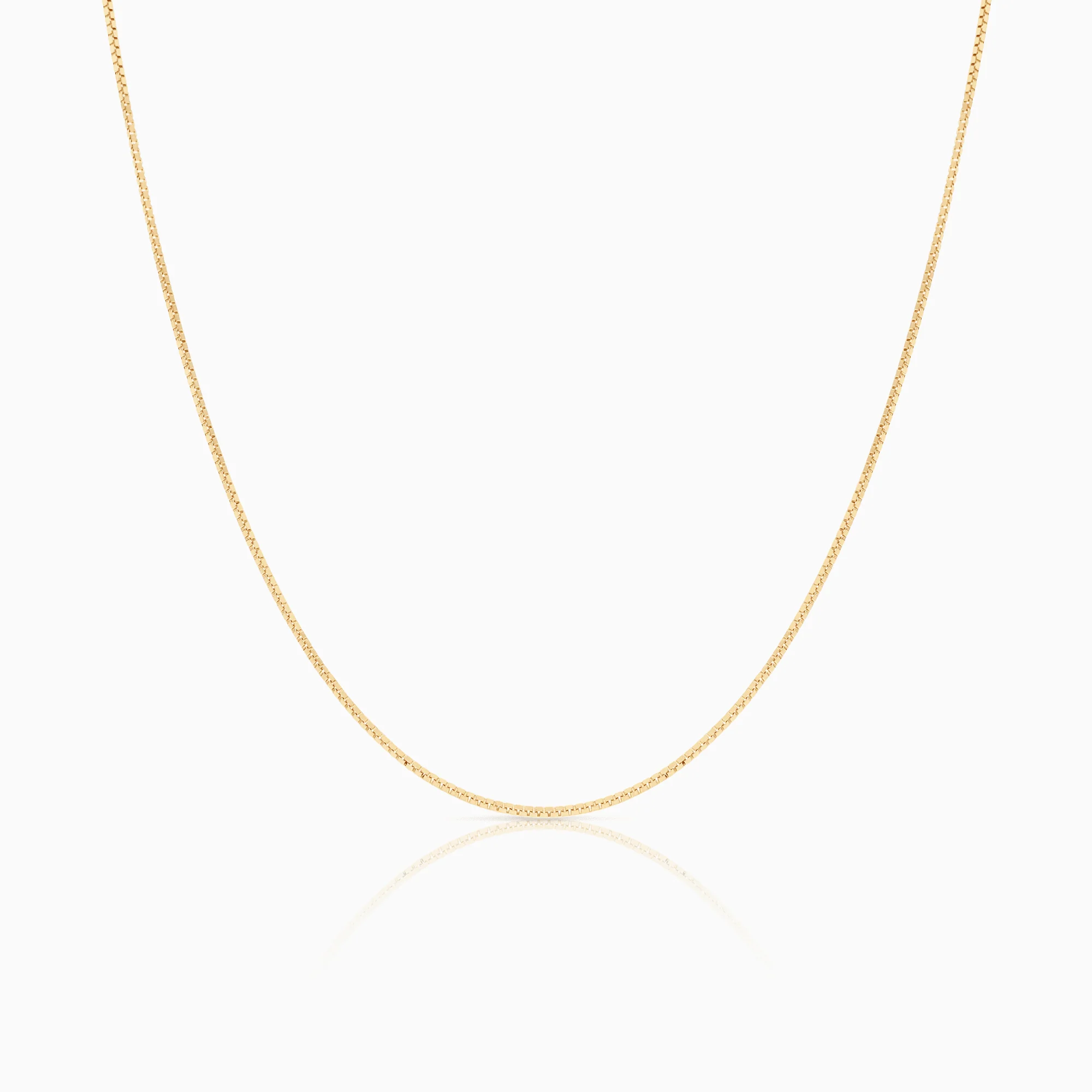 Box chain 50cm 18K gold