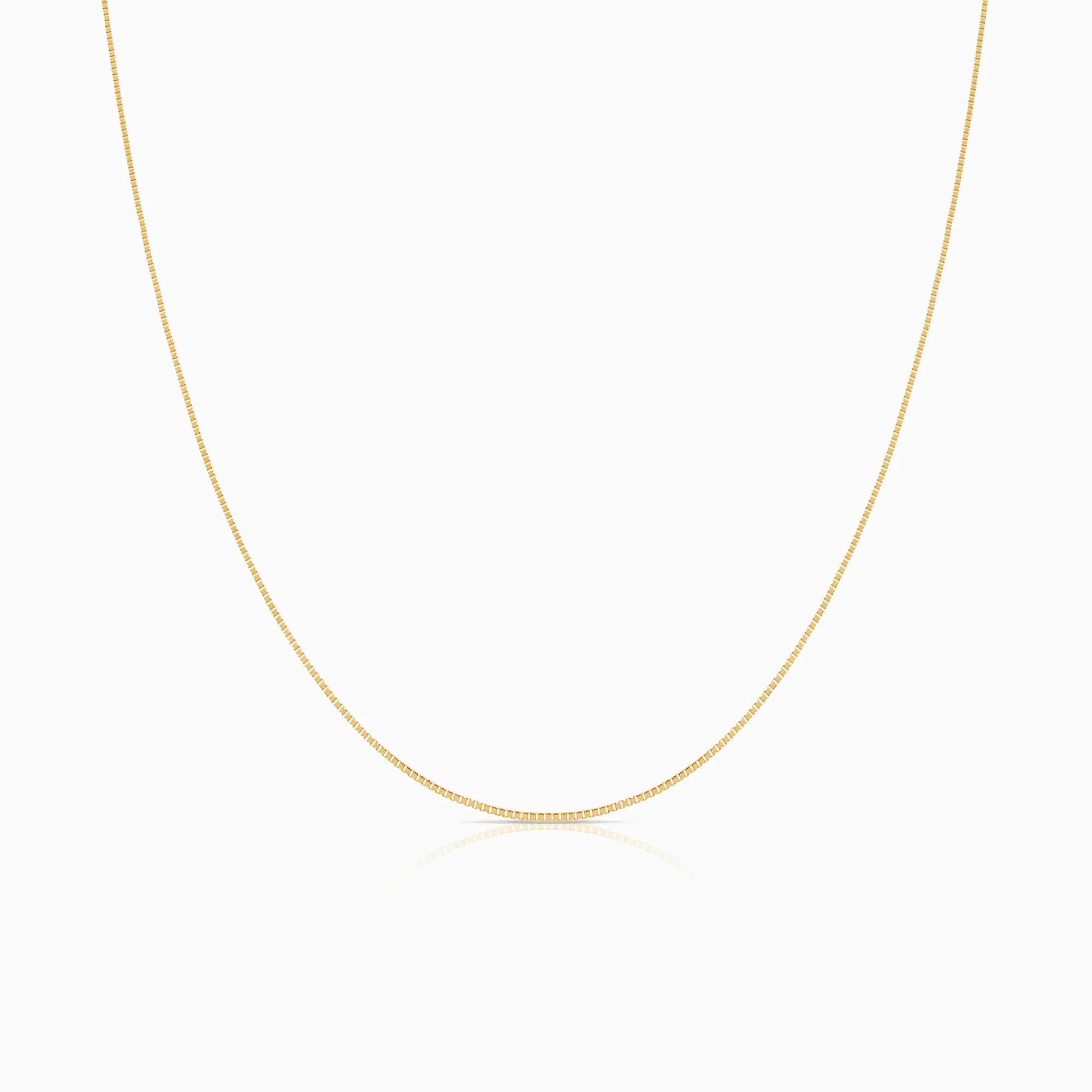 Box chain 50cm 18K gold