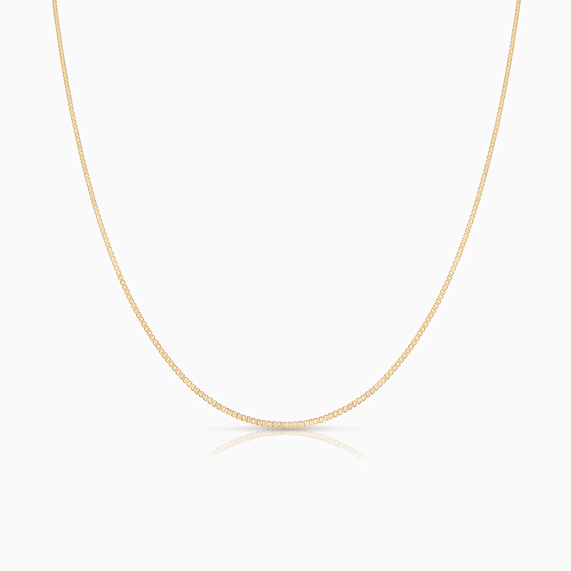 Box chain 50cm 18K gold