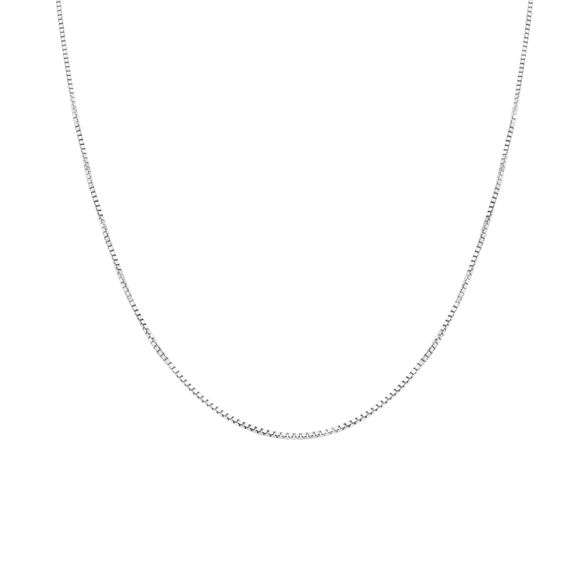 Box link 40.5cm 18K white gold - Image 2