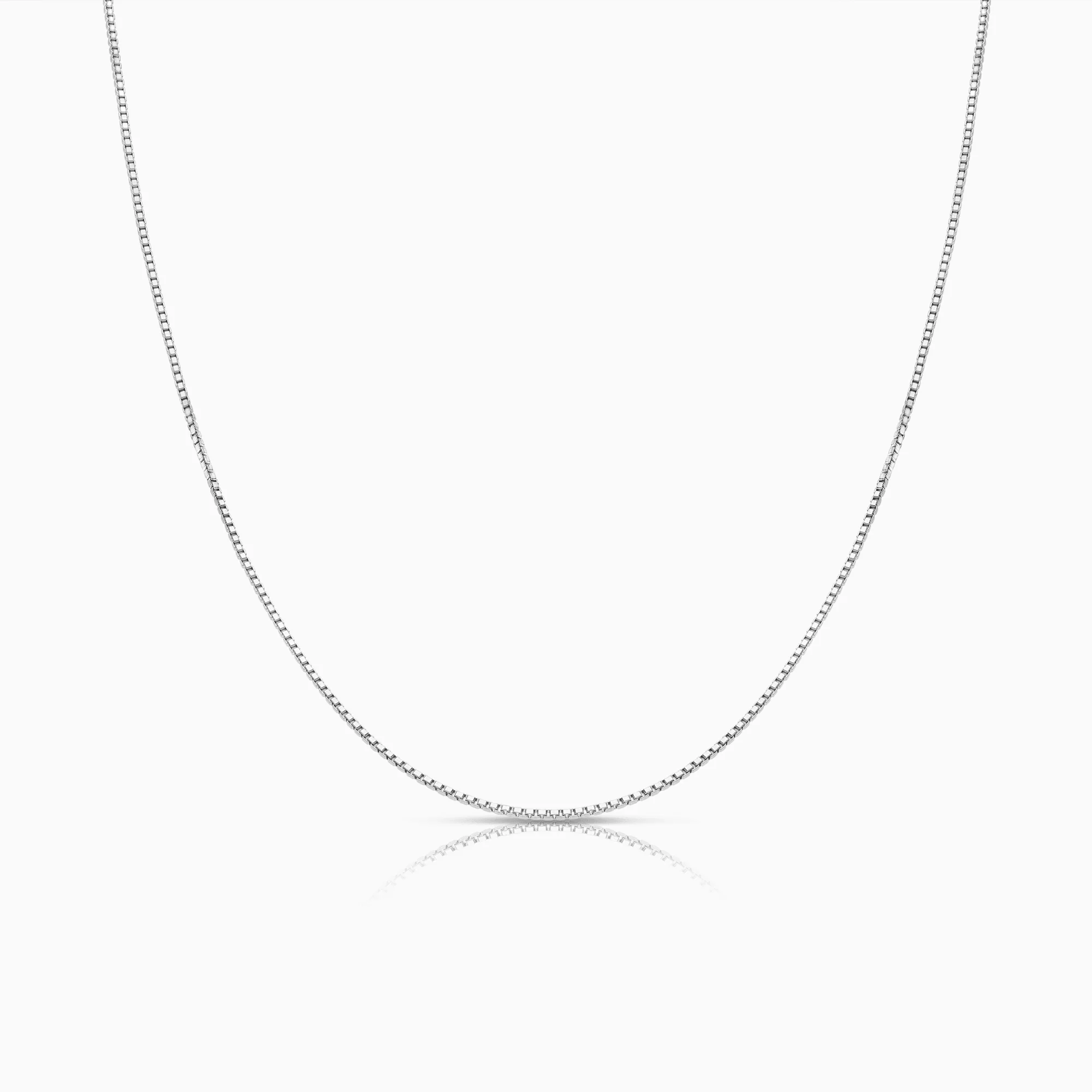 Venetian chain 41cm 18K white gold