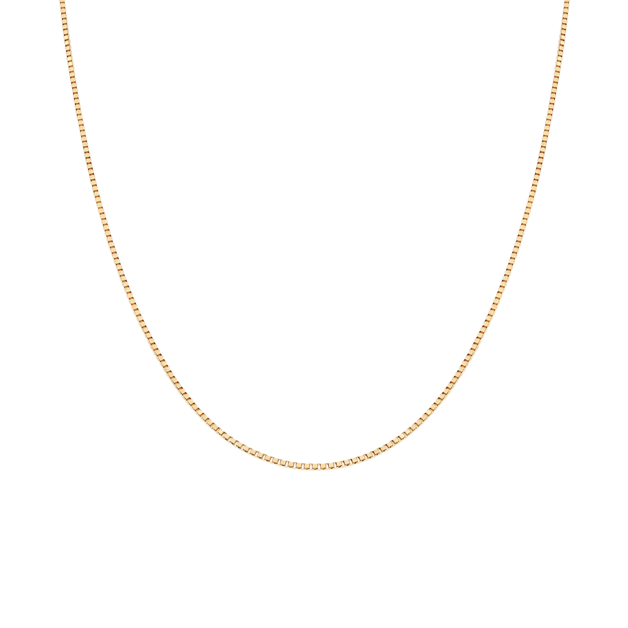 Box chain 42.5cm 18K gold - Image 2