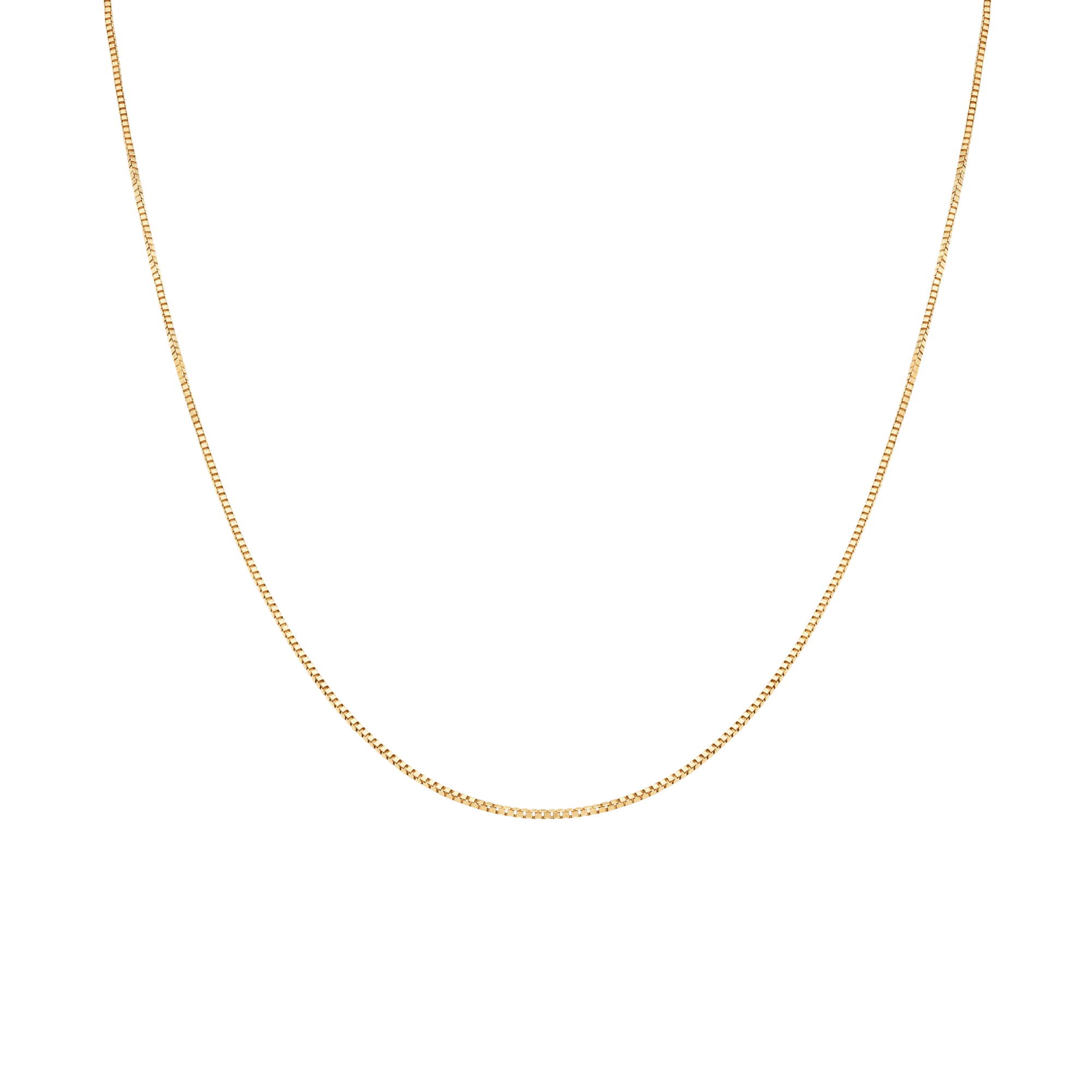 Box Chain 43cm 18K gold - Image 2