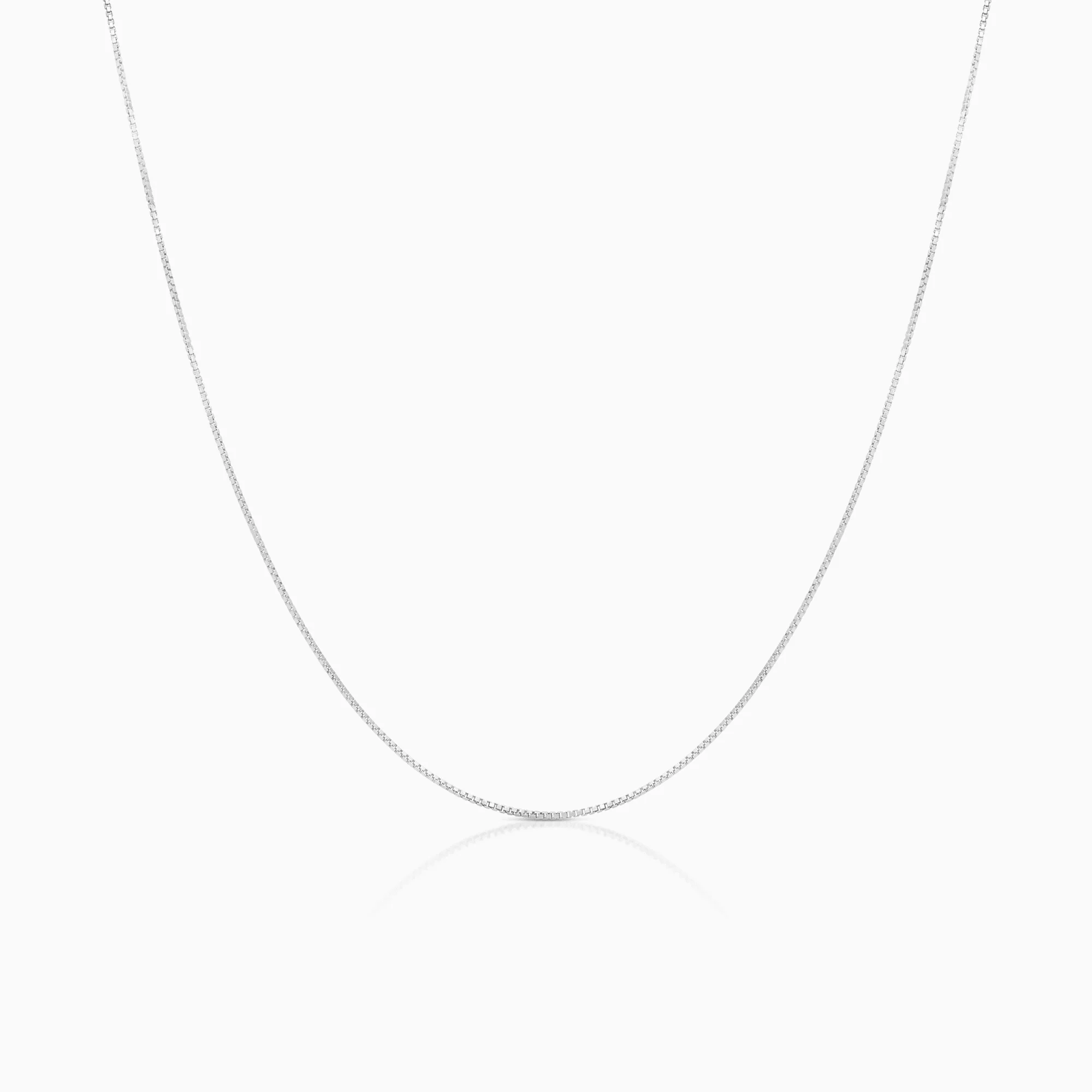 Venetian chain 45.5cm 18K white gold