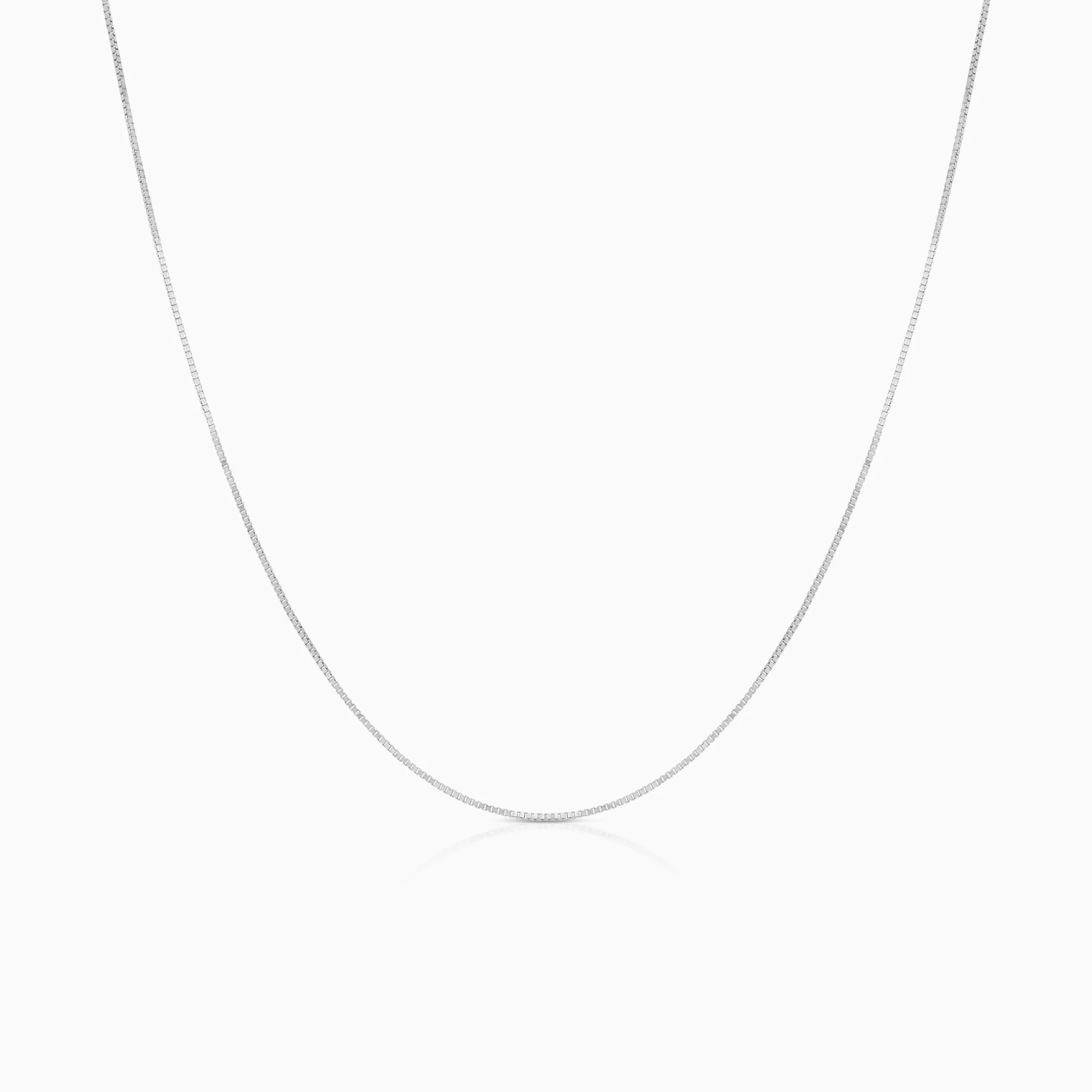 Venezia link 45cm 18K white gold
