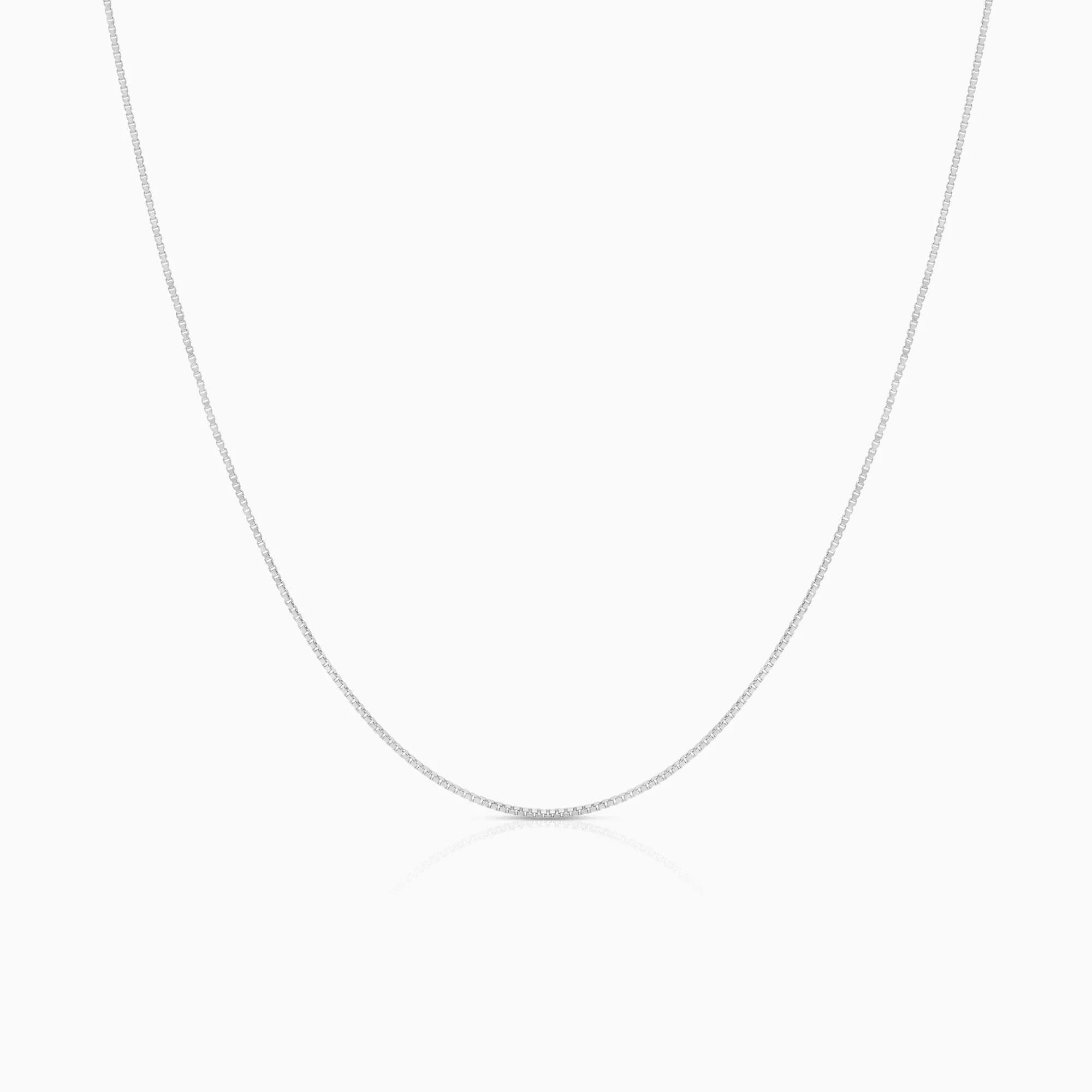 Venezia link 45cm 18K white gold