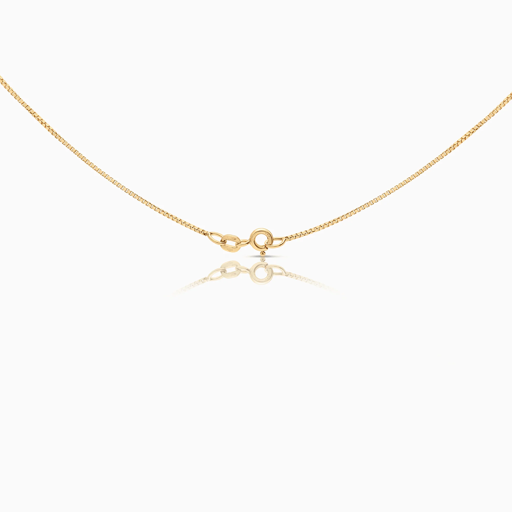 Venetian link with diamond pendant 0.03ct 18K gold - Image 2