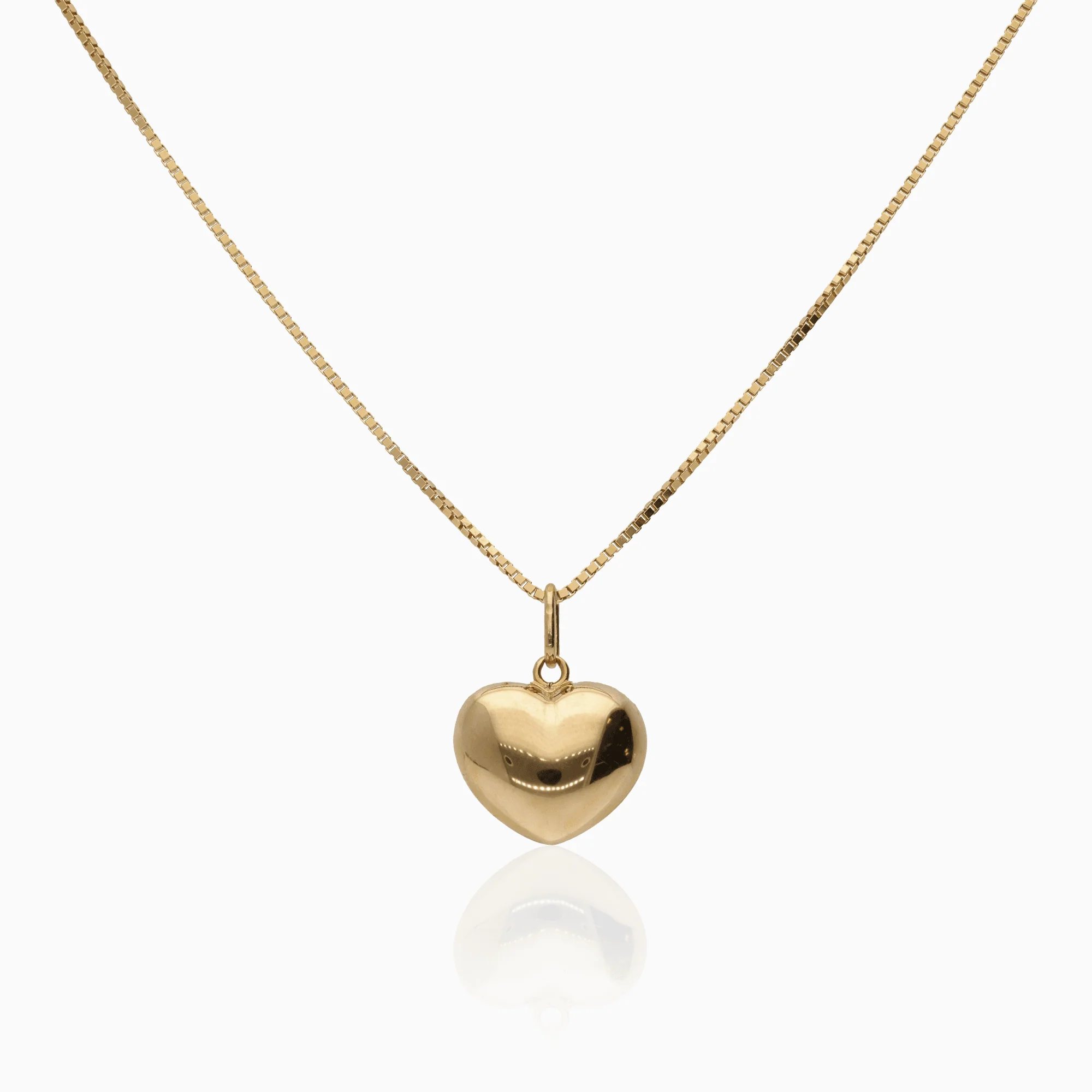 Venetian chain with heart pendant 5.20g 18K gold