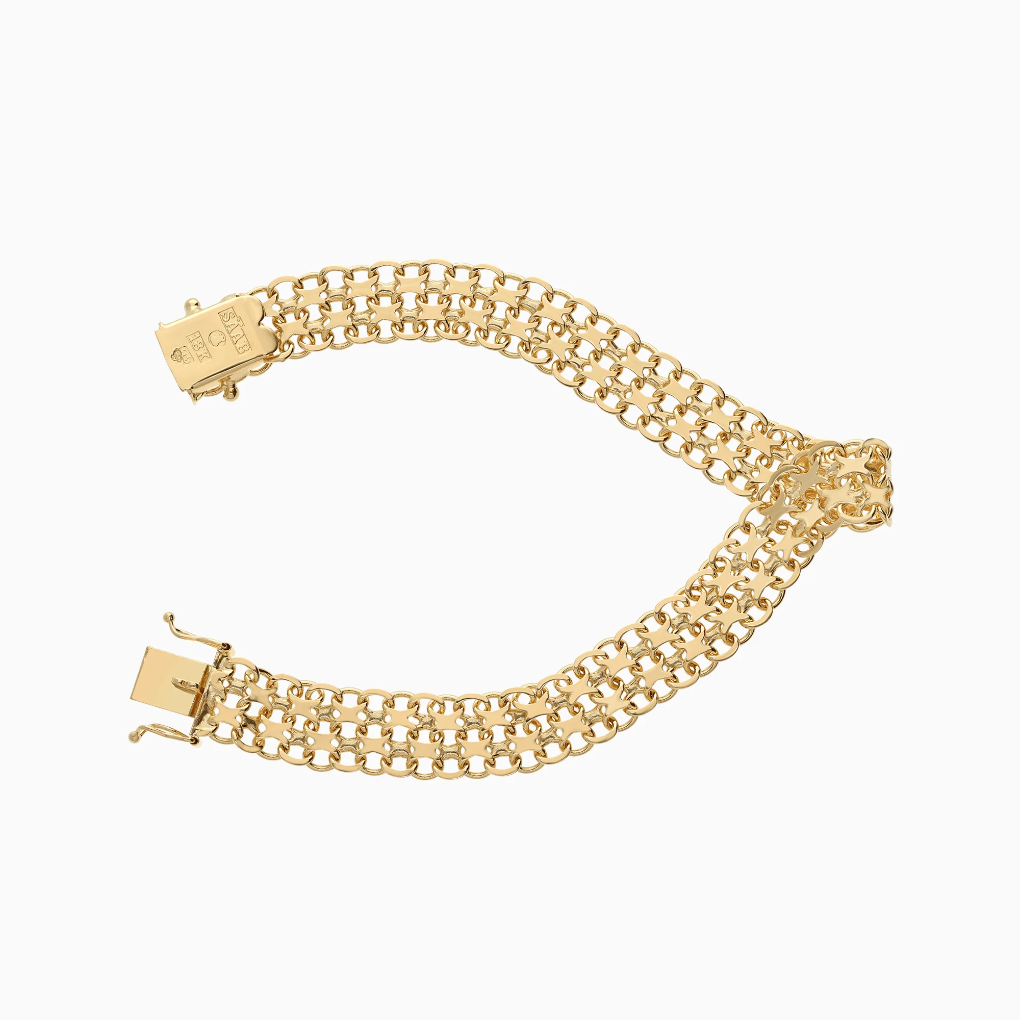 X-link bracelet 13.87g 18K gold - Image 2