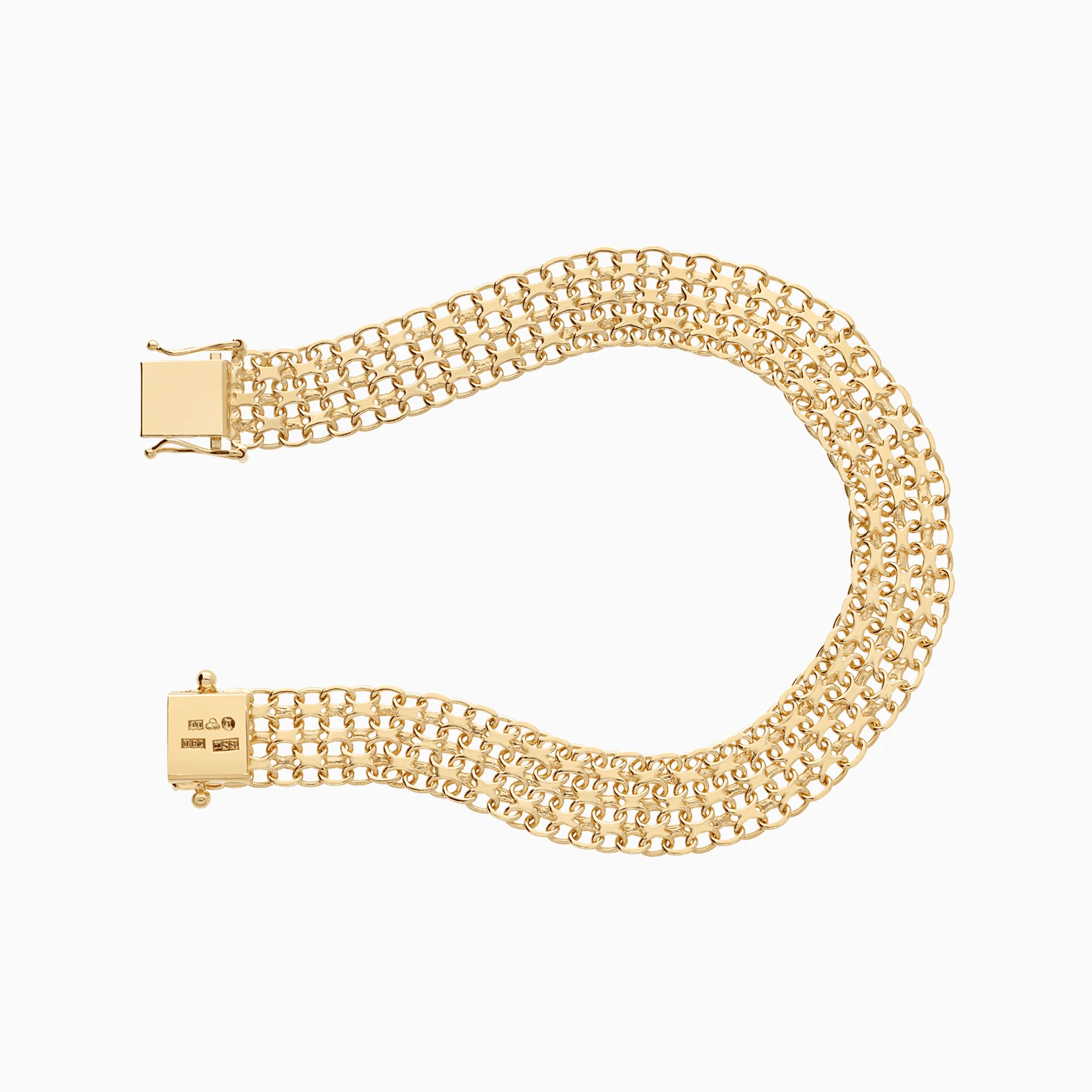 X-link bracelet 12.87g 18K gold - Image 2