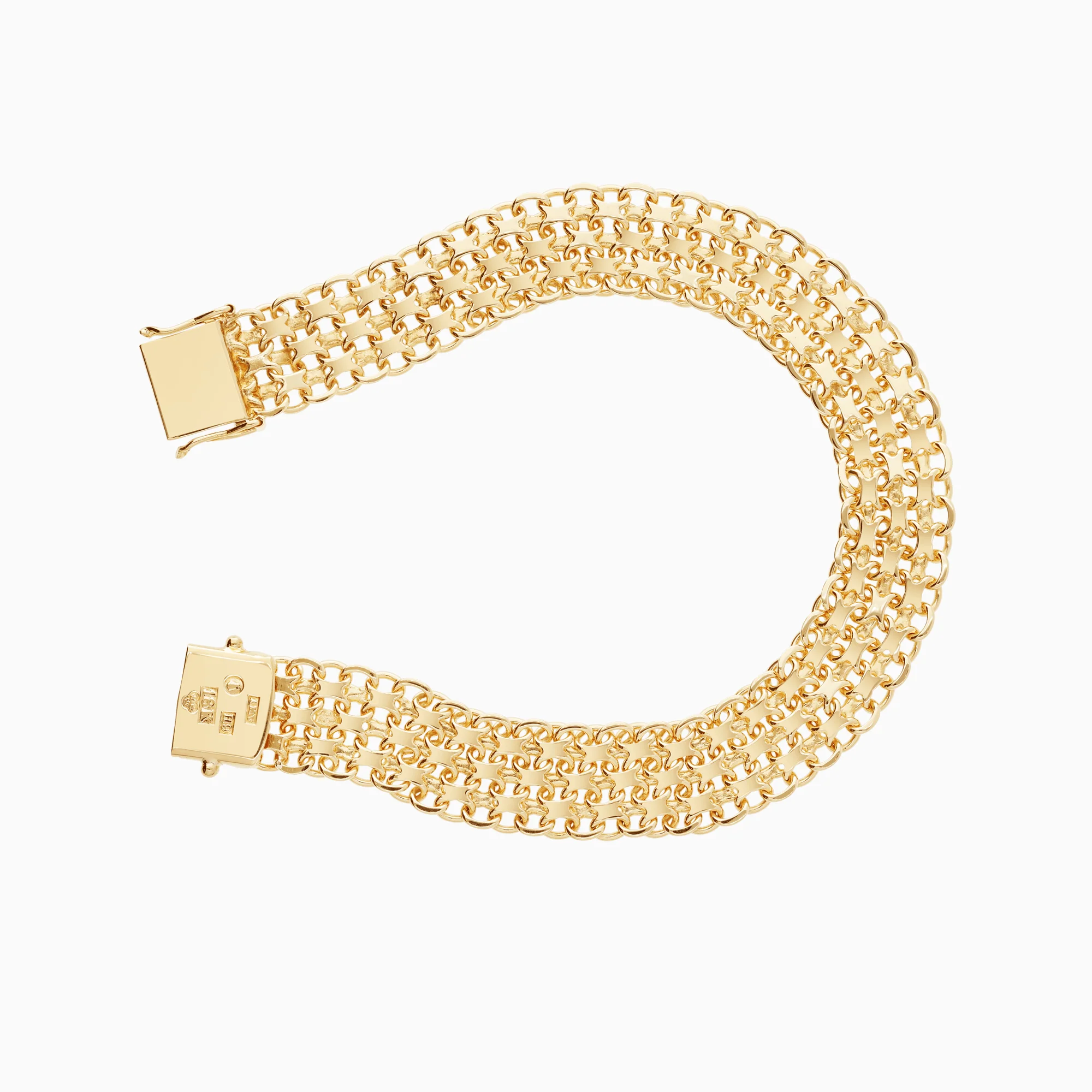 X-link bracelet 20.54g 18K gold - Image 2