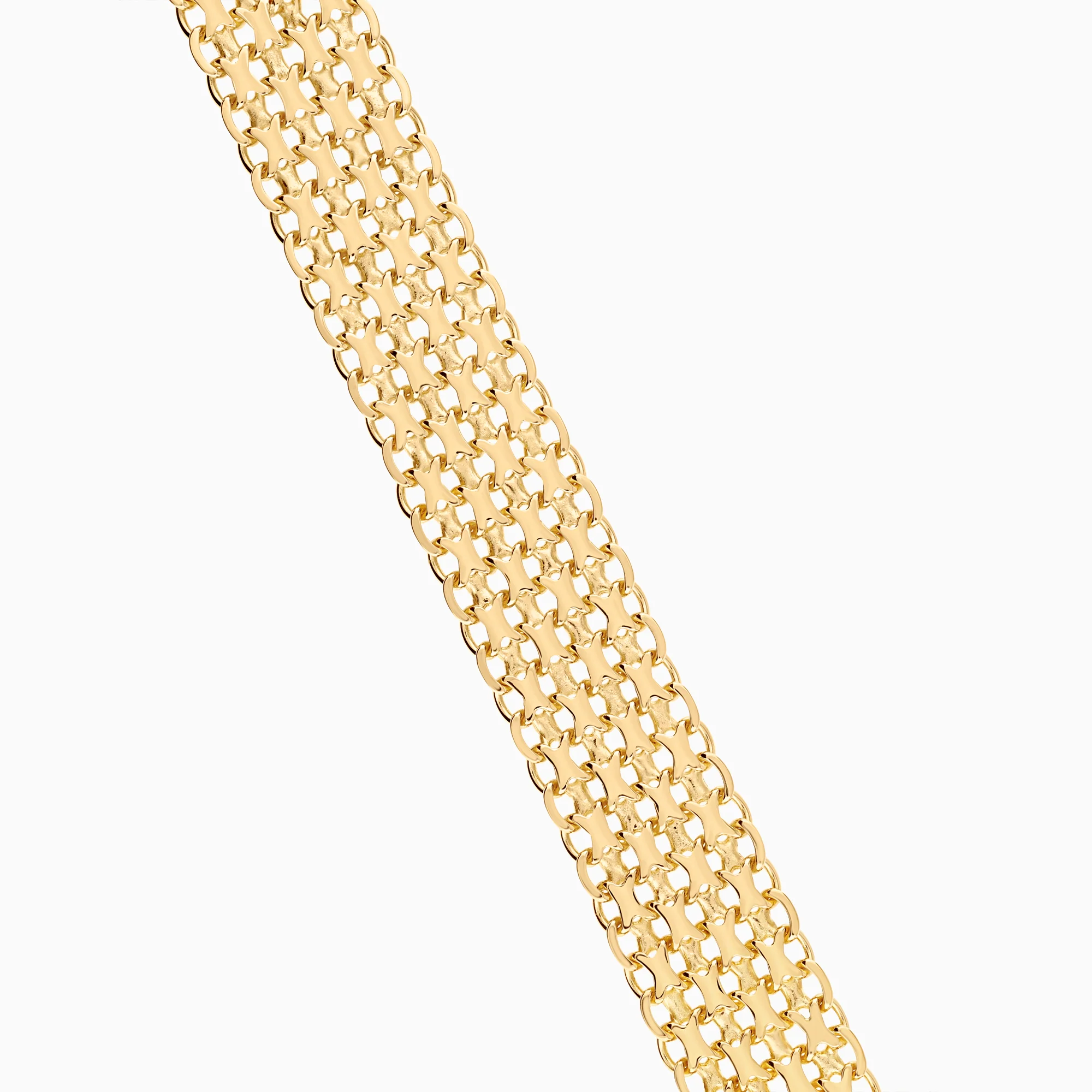 X-link bracelet 22.19g 18K gold