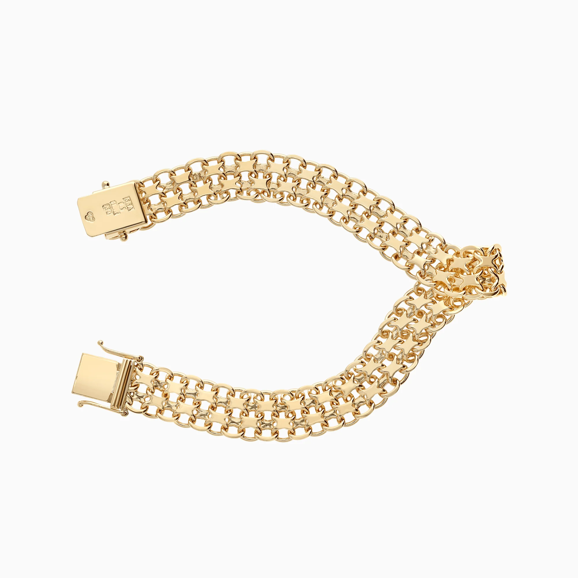 X-link bracelet 22.35g 18K gold - Image 2