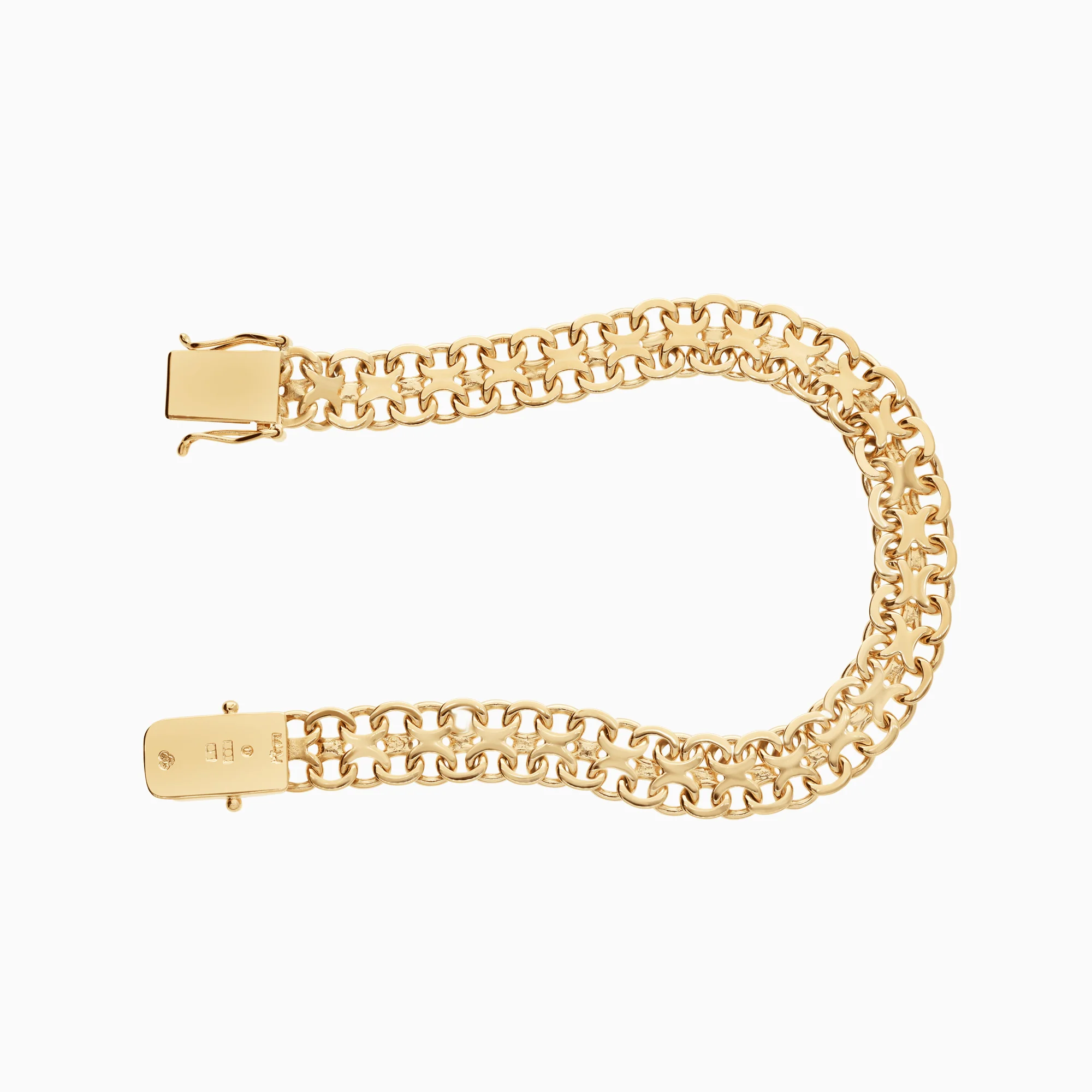 X-link bracelet 22.40g 18K gold - Image 2