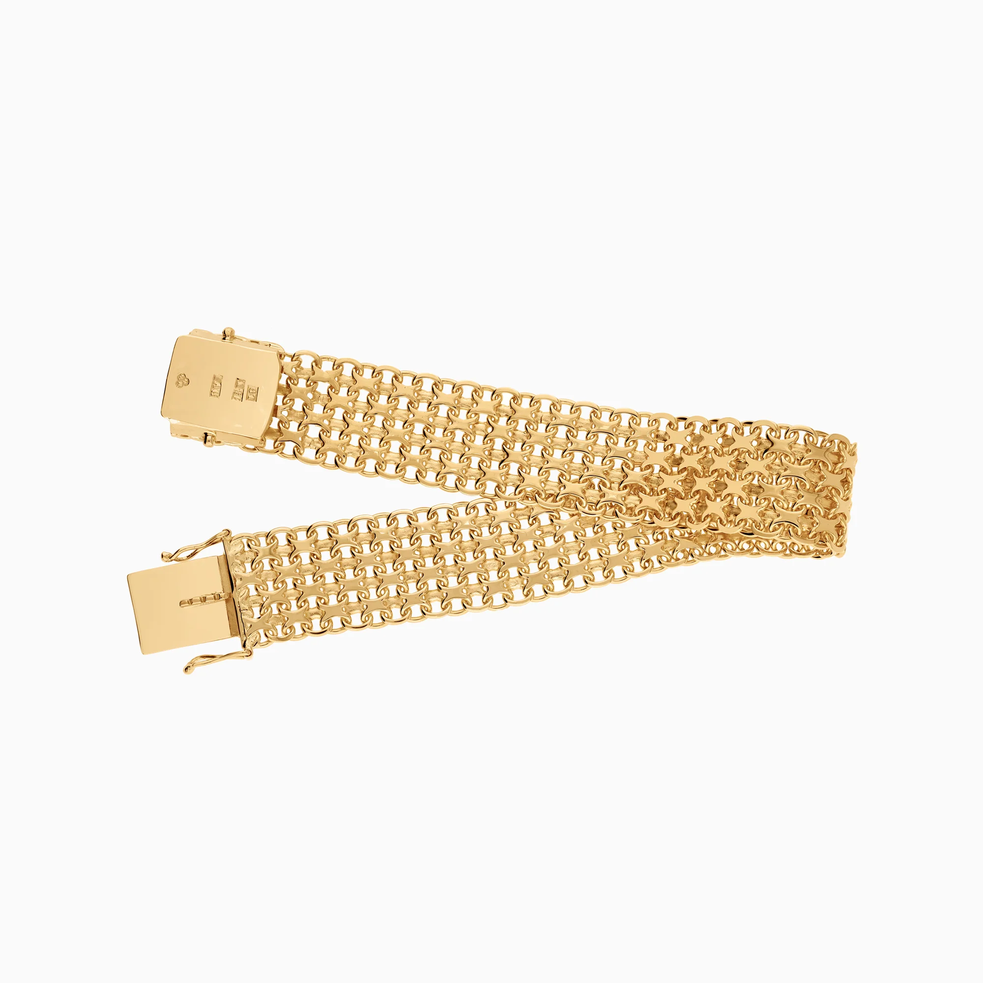 X-link bracelet 27.21g 18K gold - Image 2