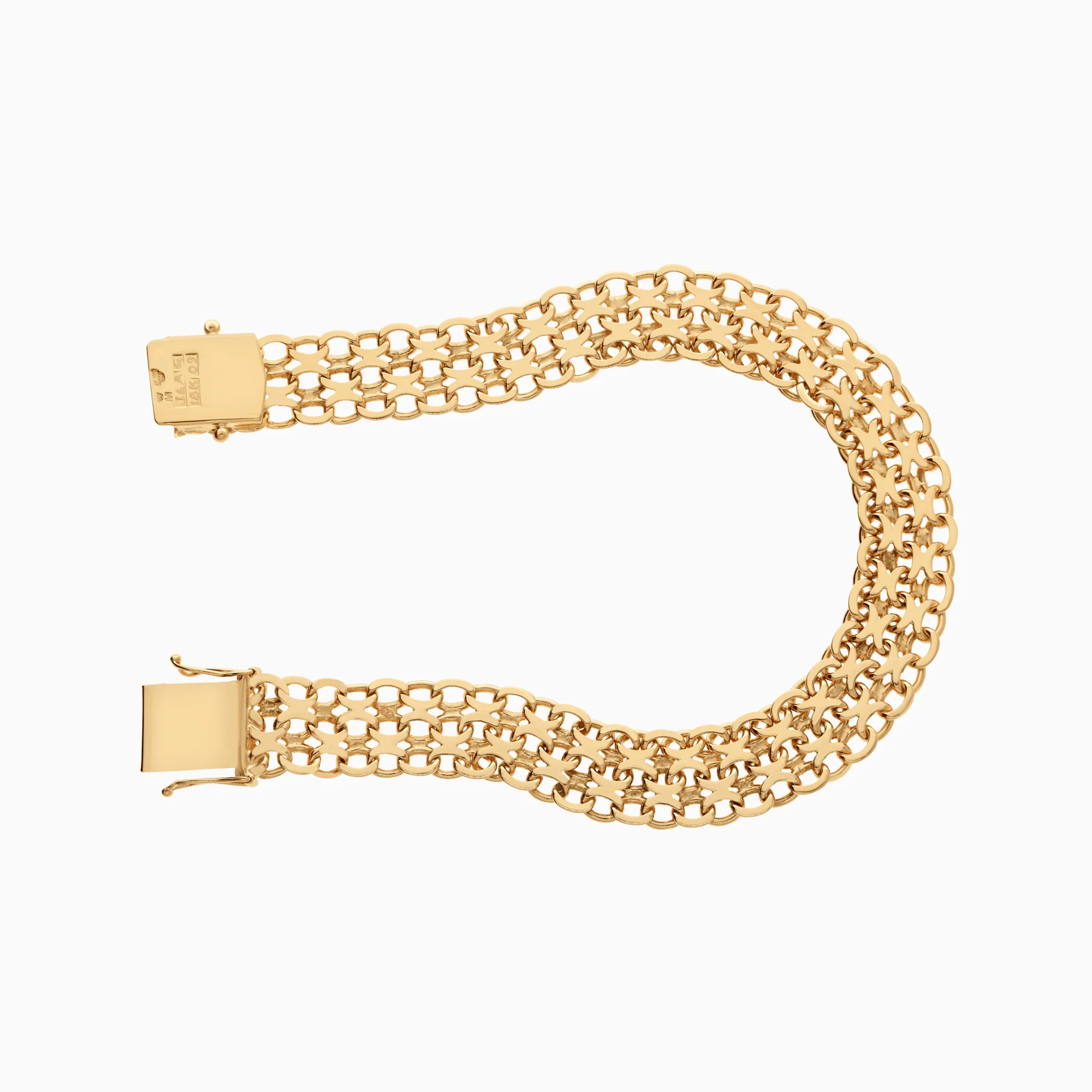 X-link bracelet 27.10g 18K gold - Image 2