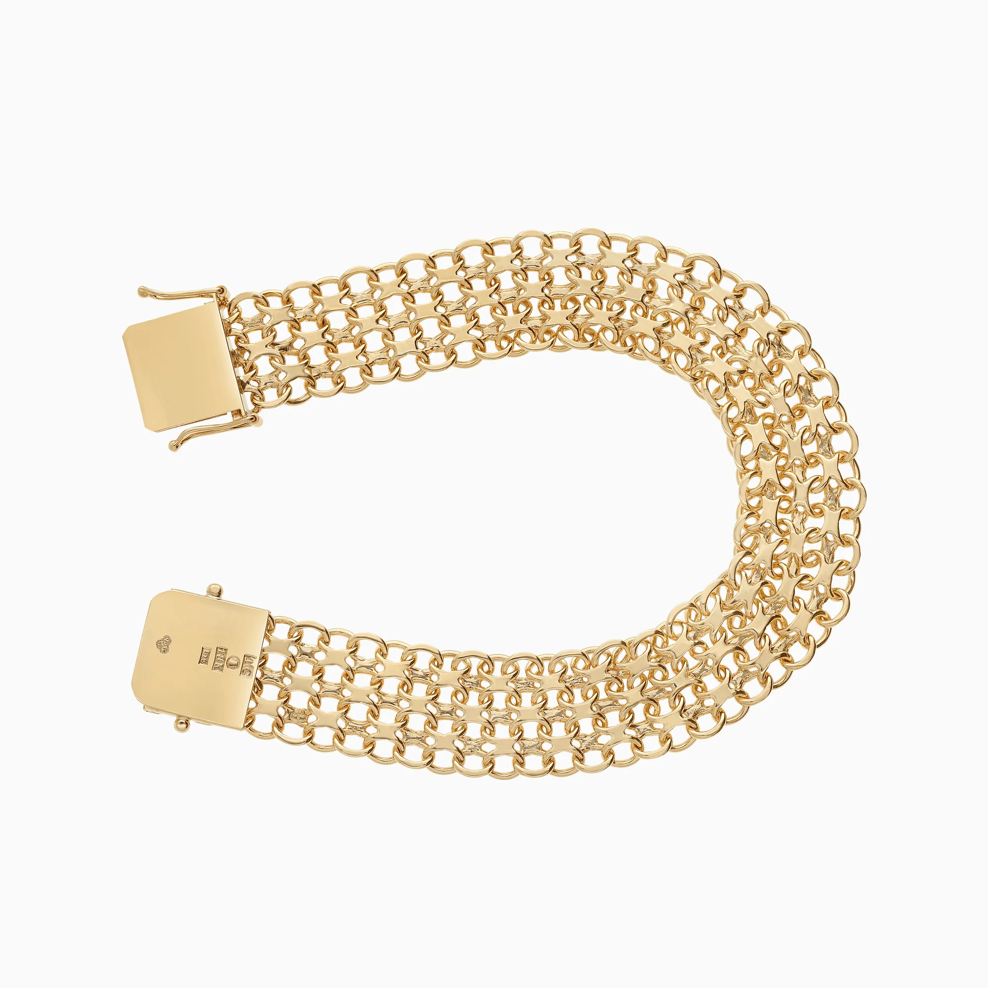 X-link bracelet 28.52g 18K gold - Image 2