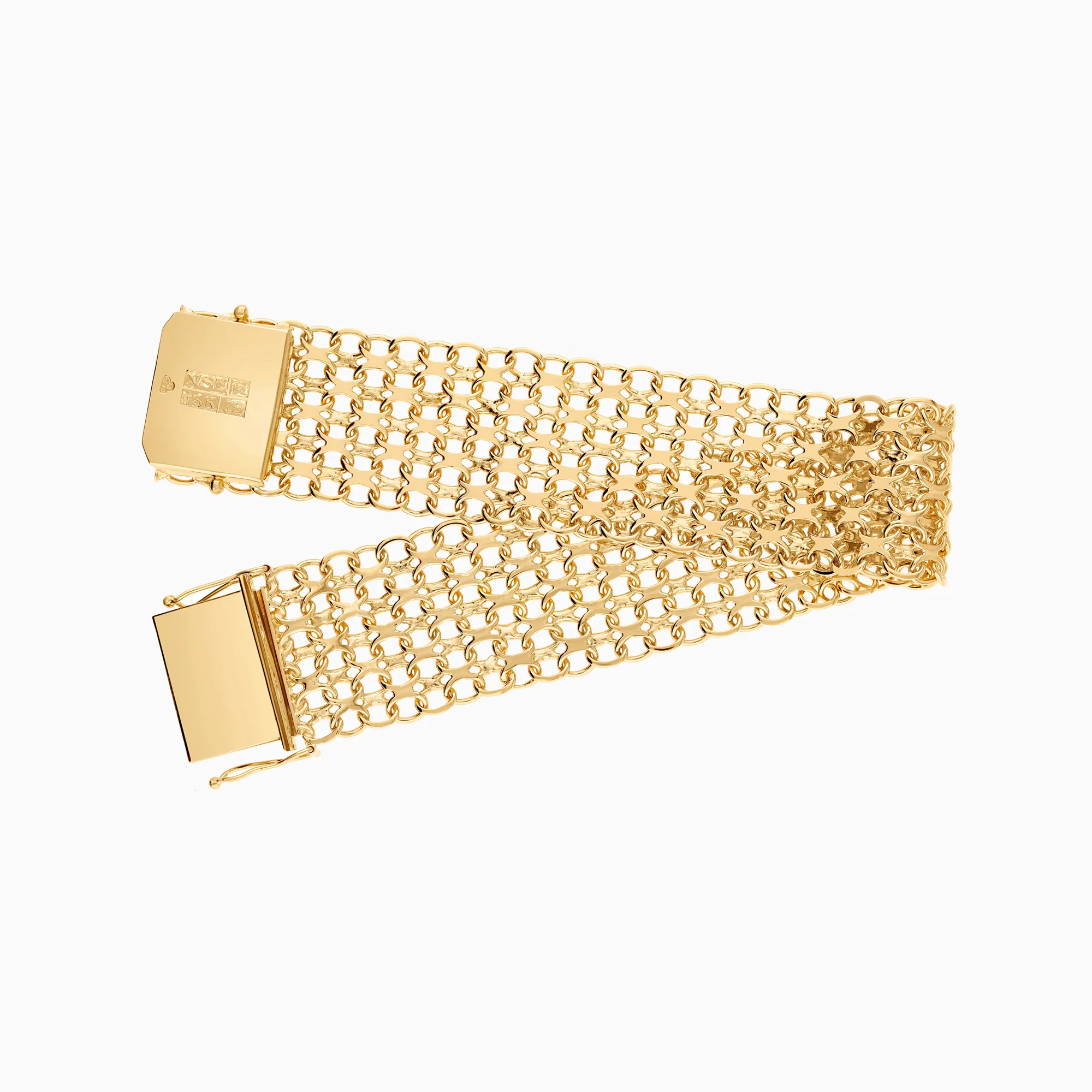 X-link bracelet 32.83g 18K gold - Image 2