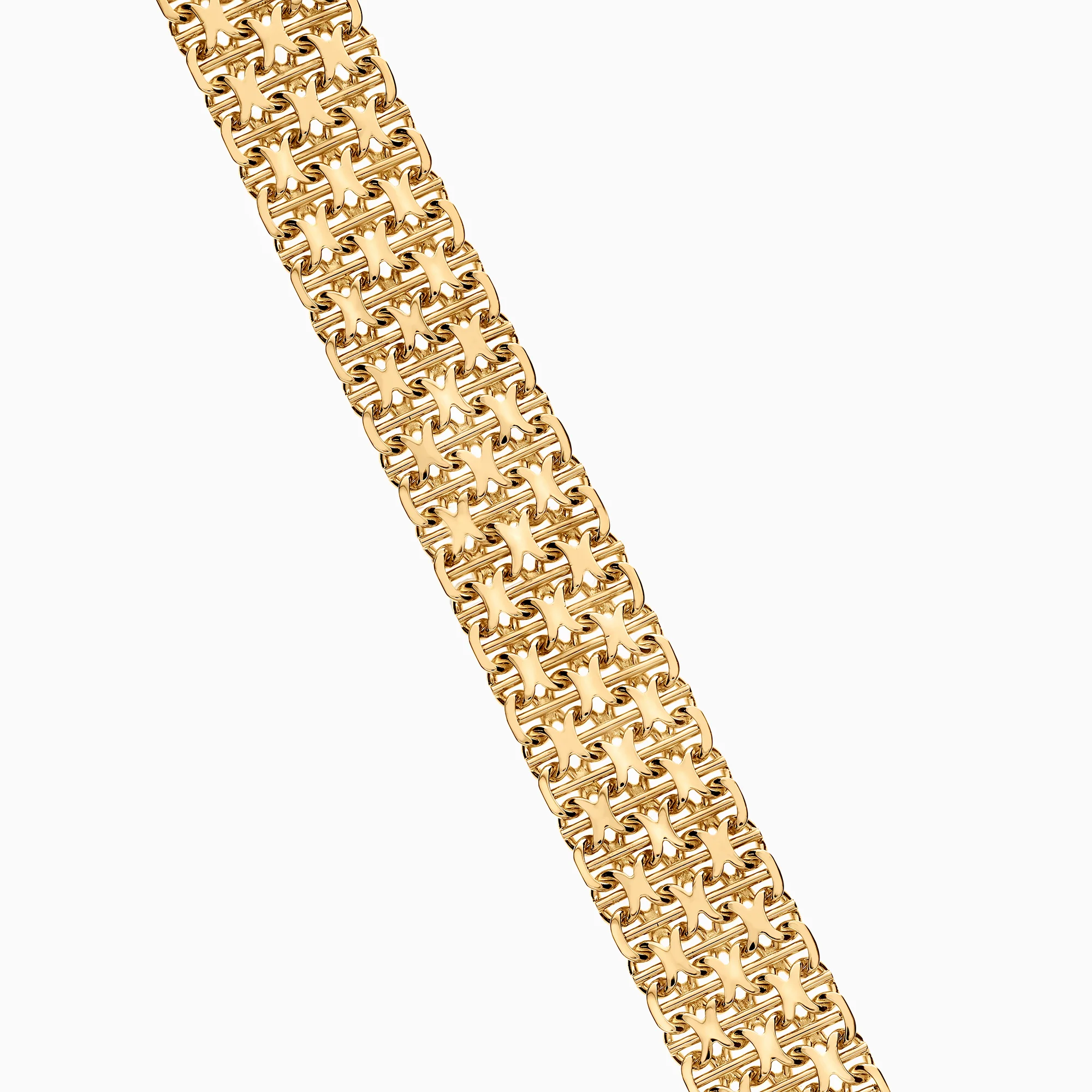 X-link bracelet 34.93g 18K gold