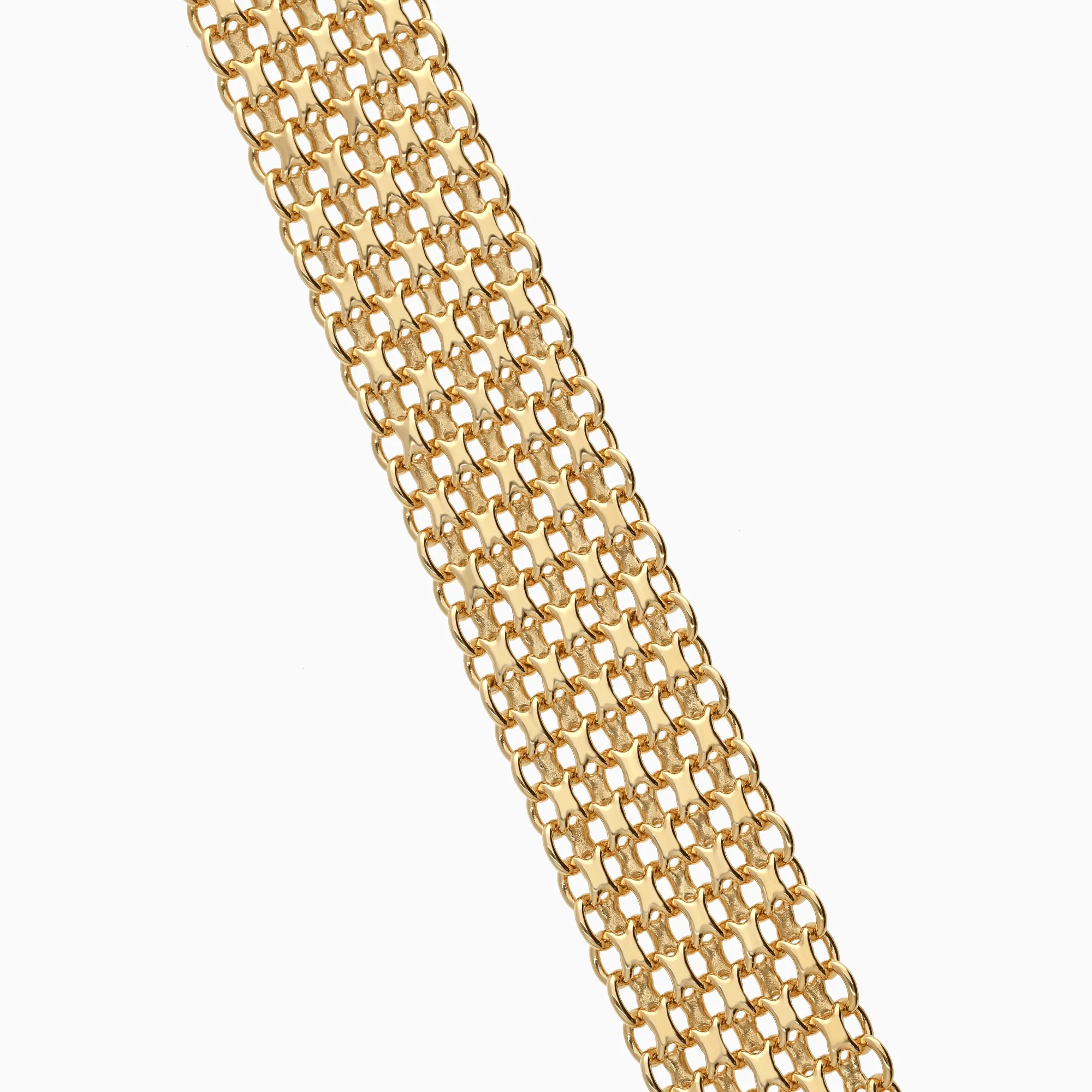 X-link bracelet 37.62g 18K gold