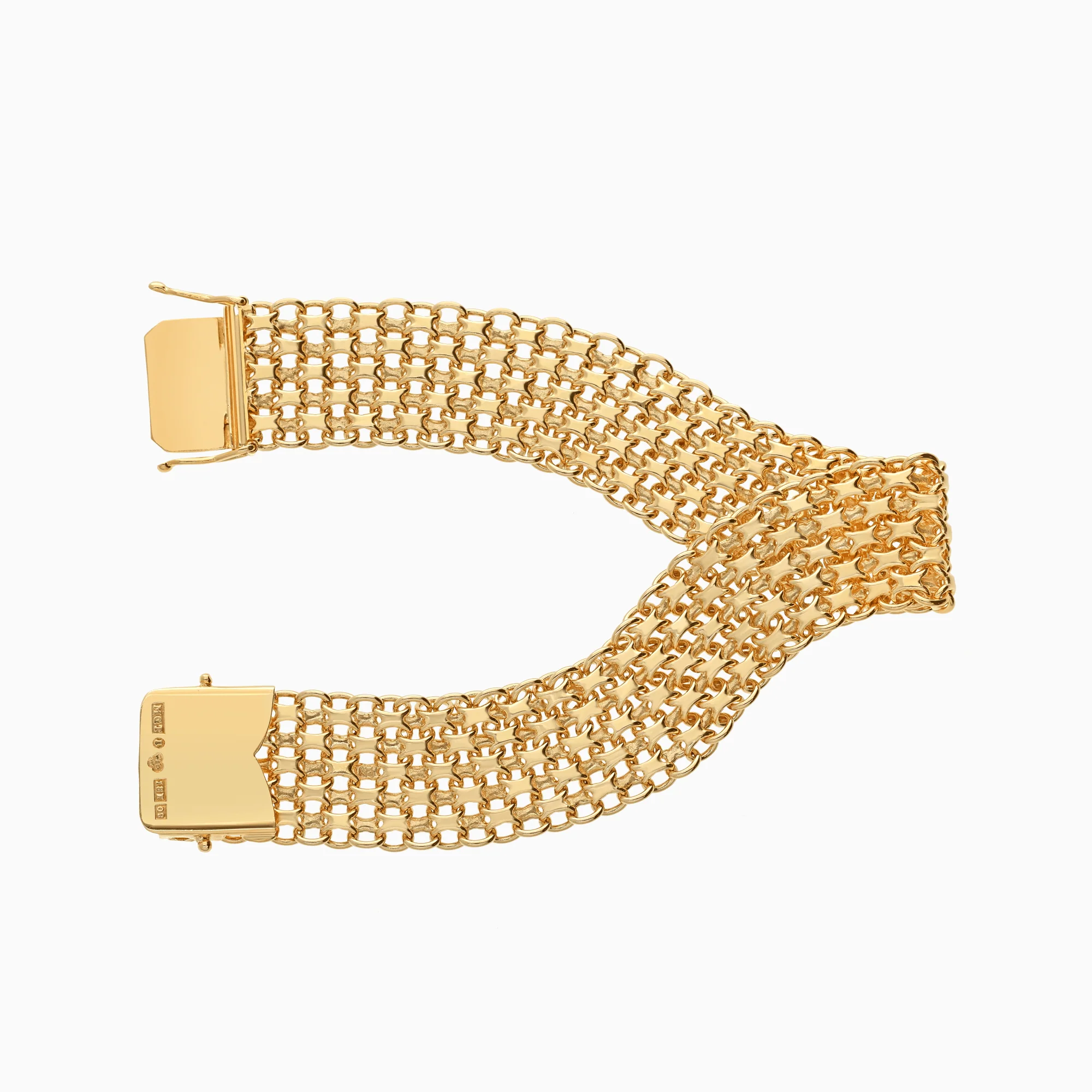 X-link bracelet 37.62g 18K gold - Image 2