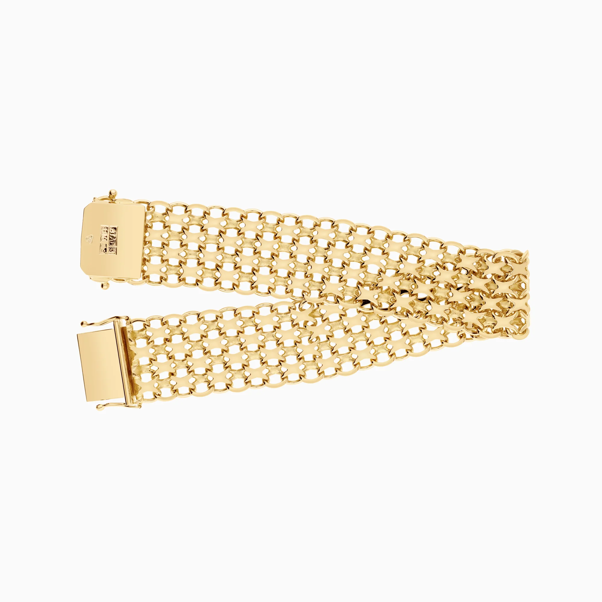 X-link bracelet 38.08g 18K gold - Image 2