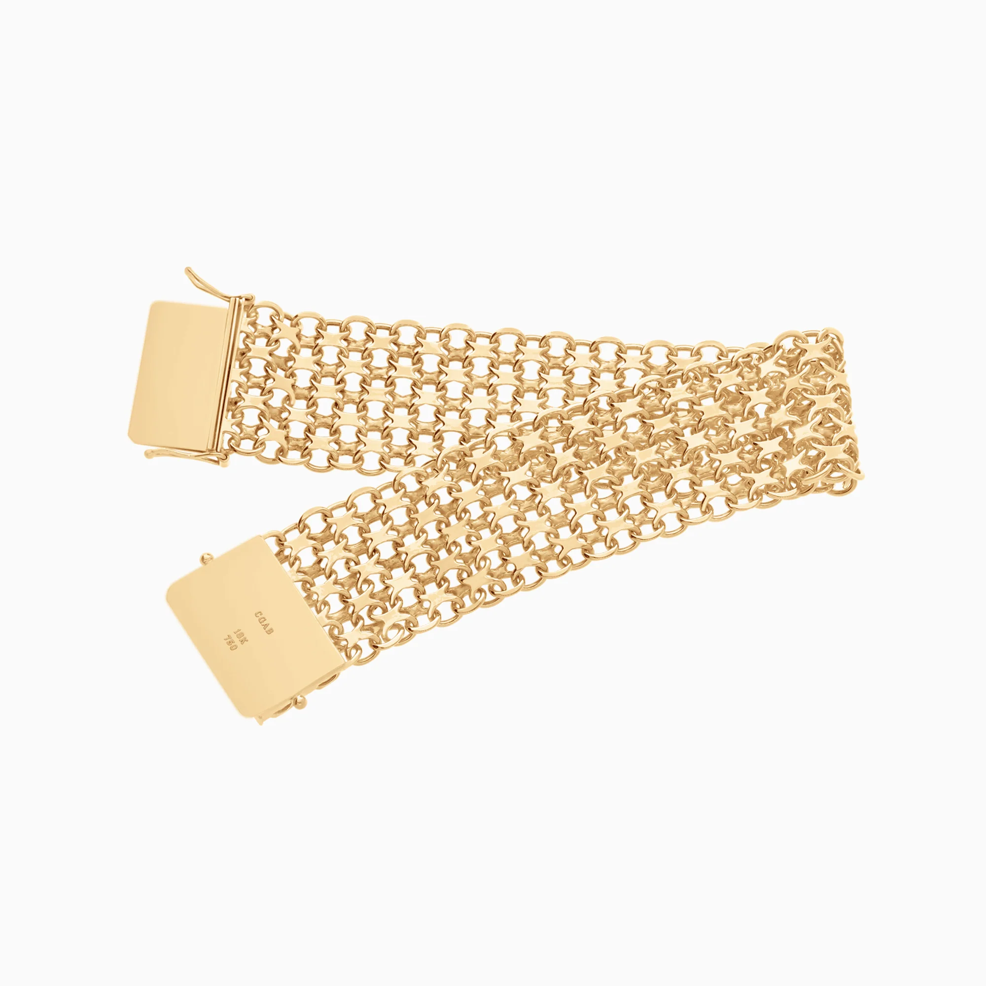 X-link bracelet 42.82g 18K gold - Image 2