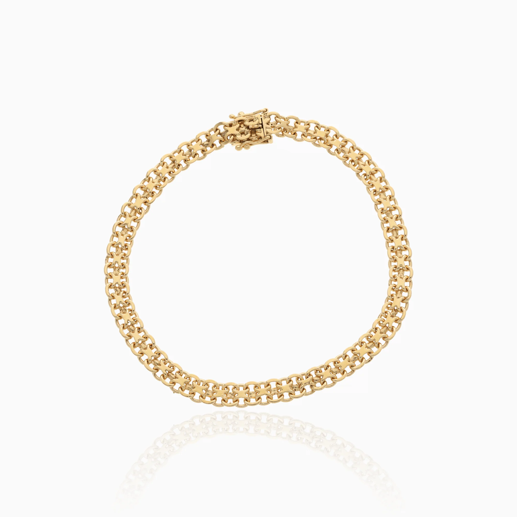 X-Link Bracelet 9.65g 18K Gold