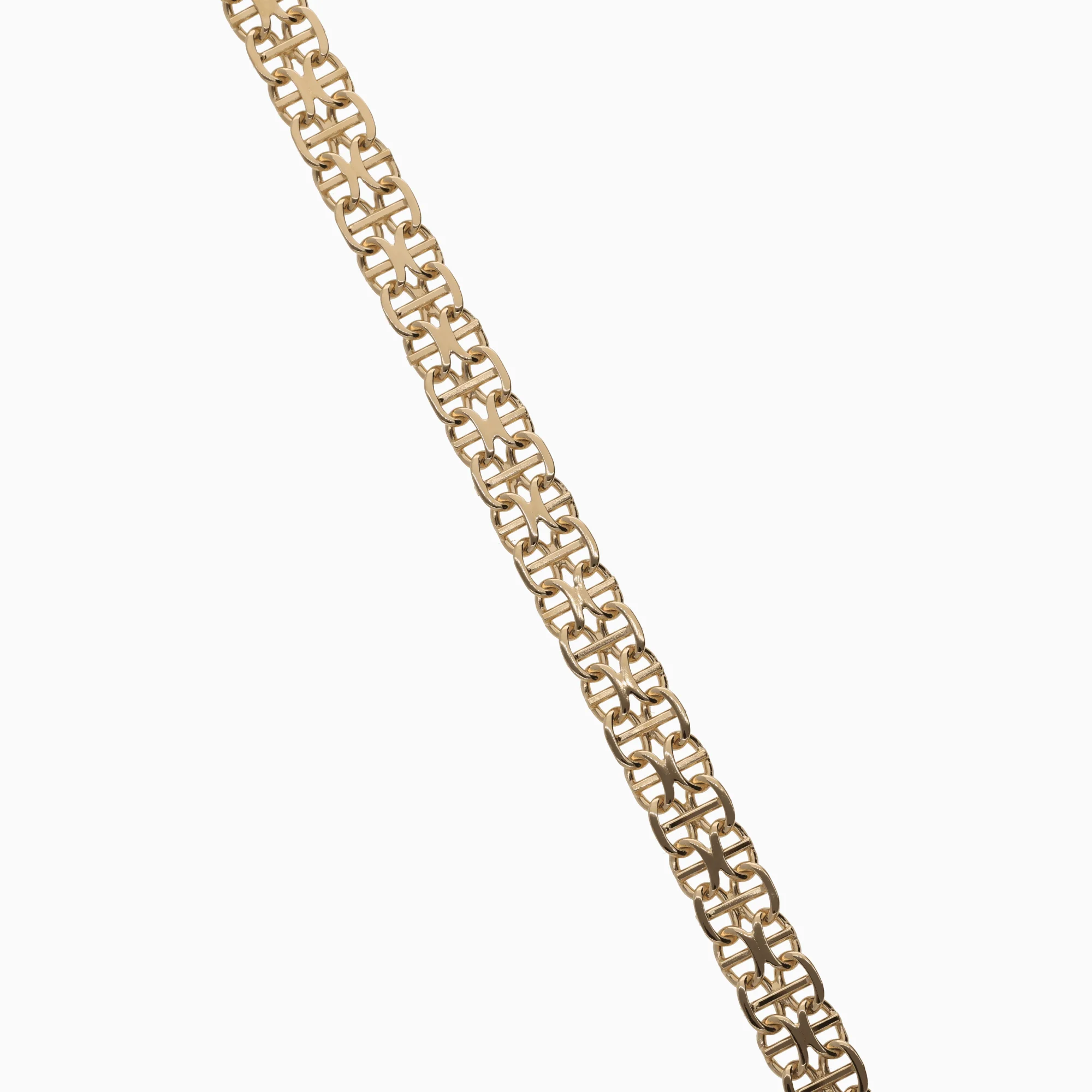 X-link bracelet with bar 10.56g 18K gold
