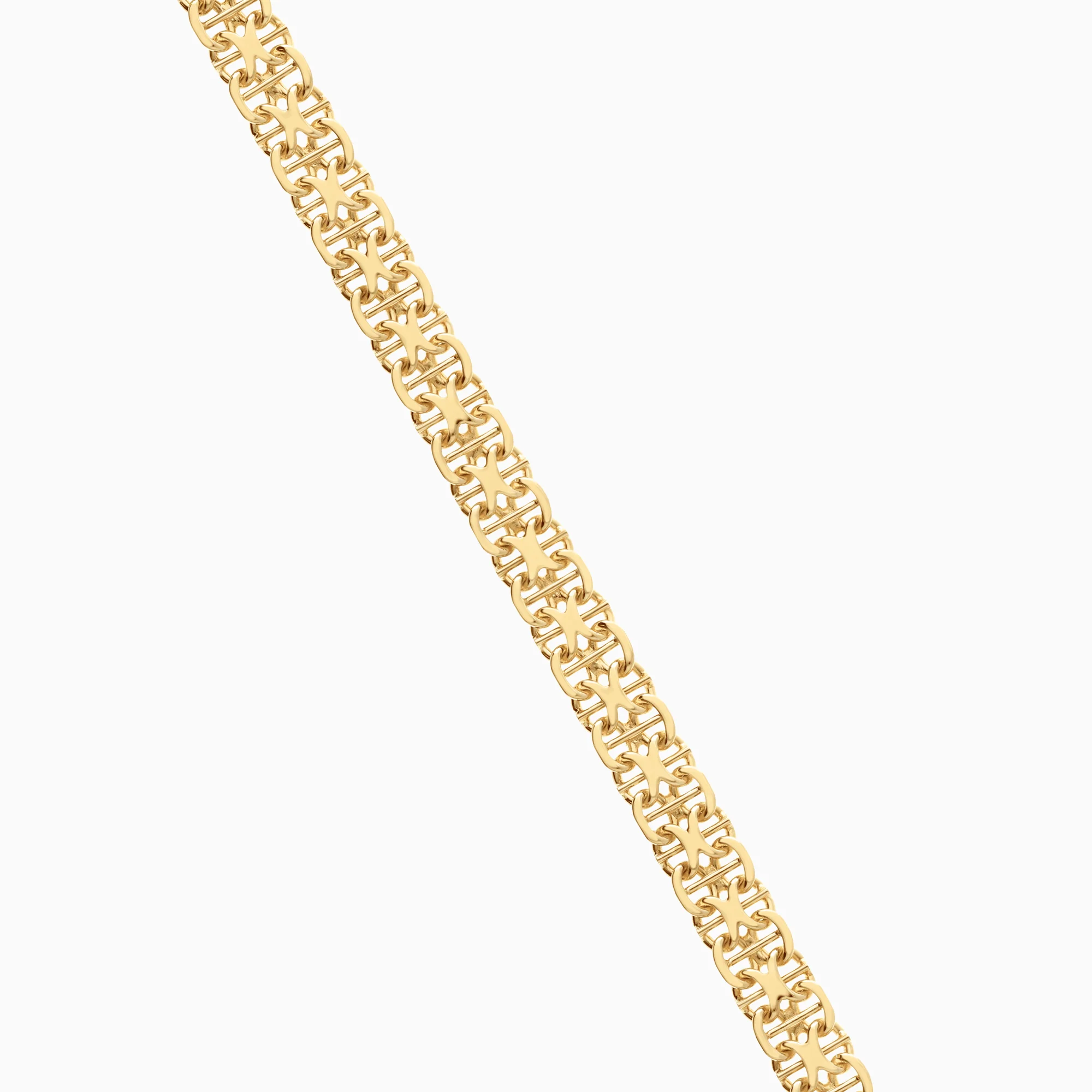 X-Link Bracelet with Bar 12.20g 18K Gold