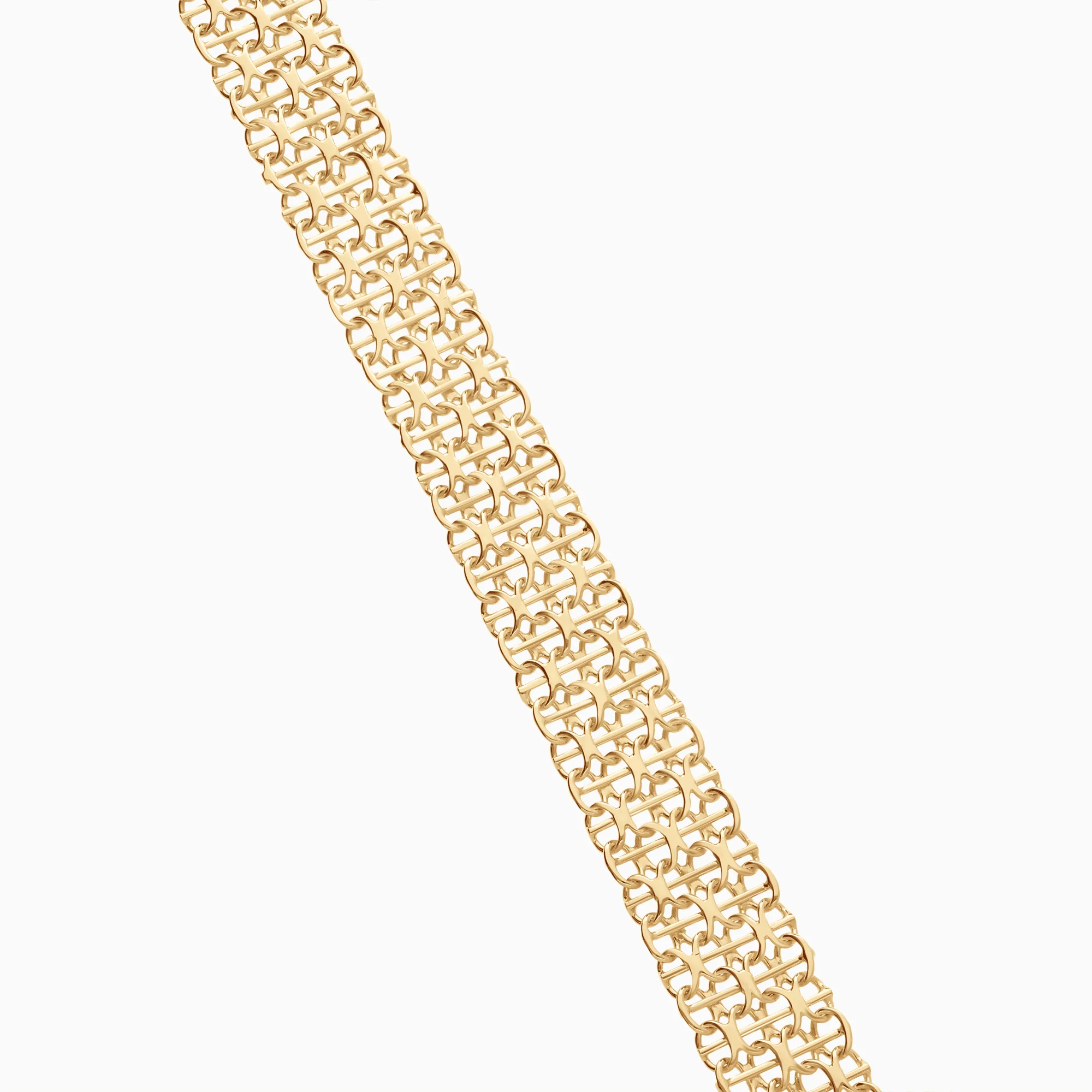 X-link bracelet with bar 14.82g 18K gold