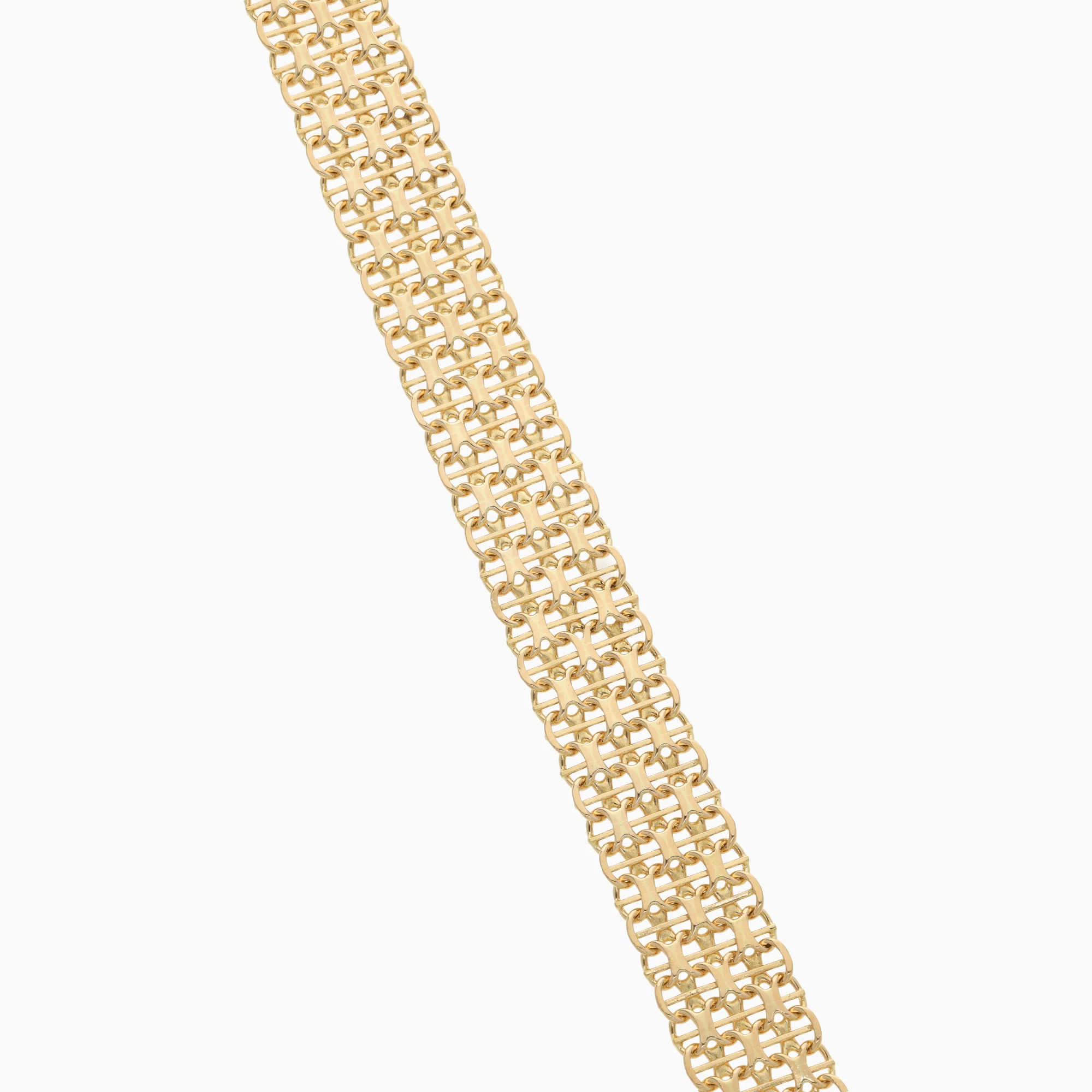 X-link bracelet with bar 16.10g 18K gold