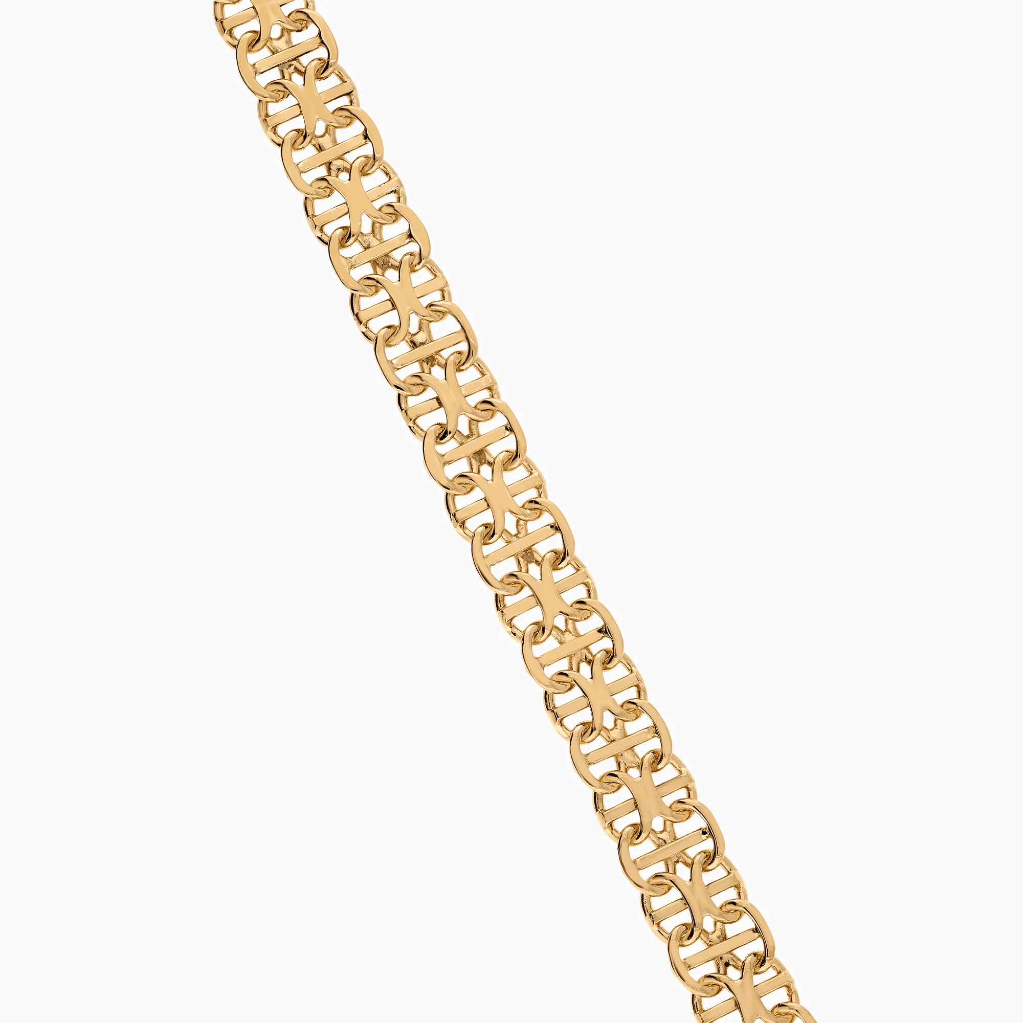 X-link bracelet with bar 17.79g 18K gold