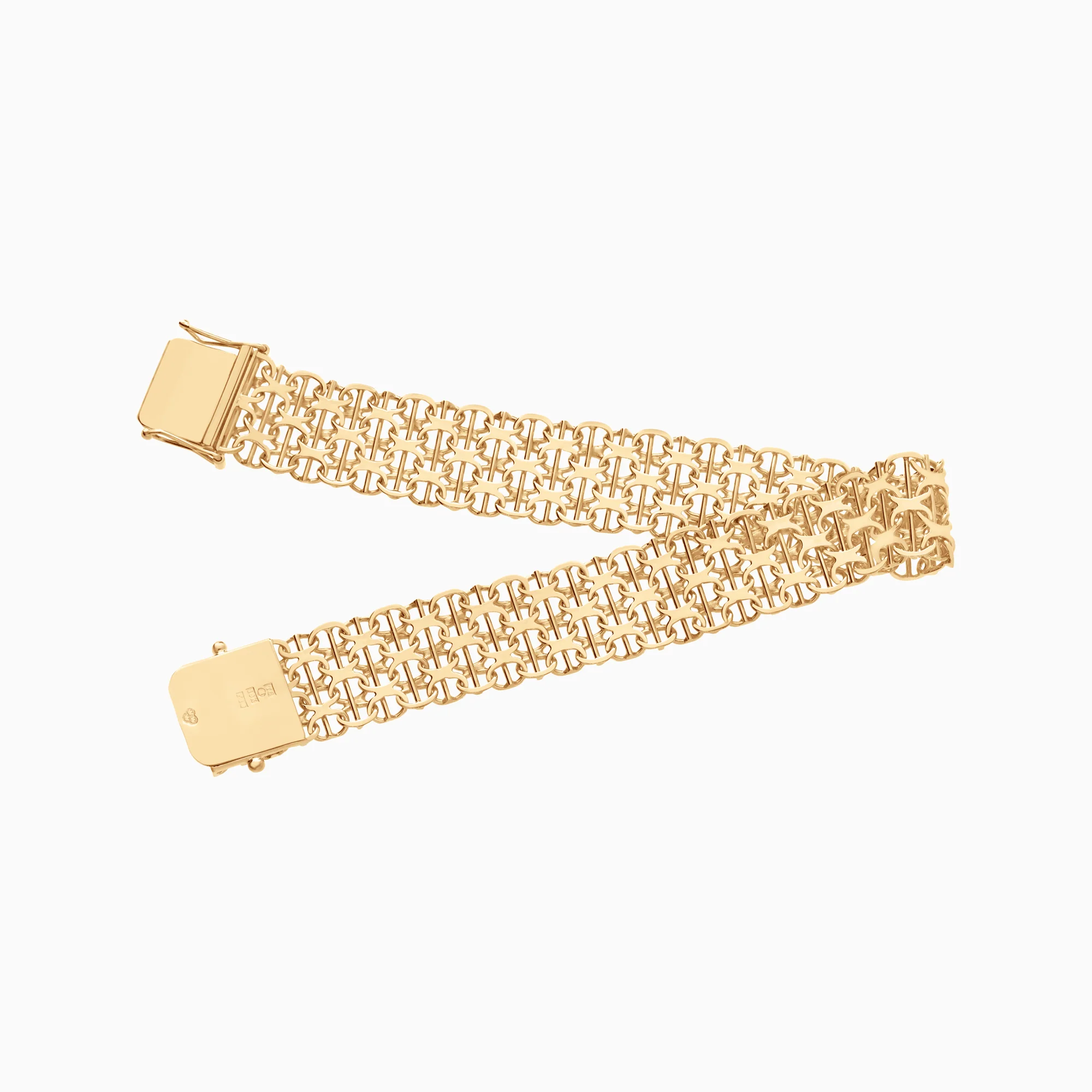 X-link bracelet with bar 19.75g 18K gold - Image 2