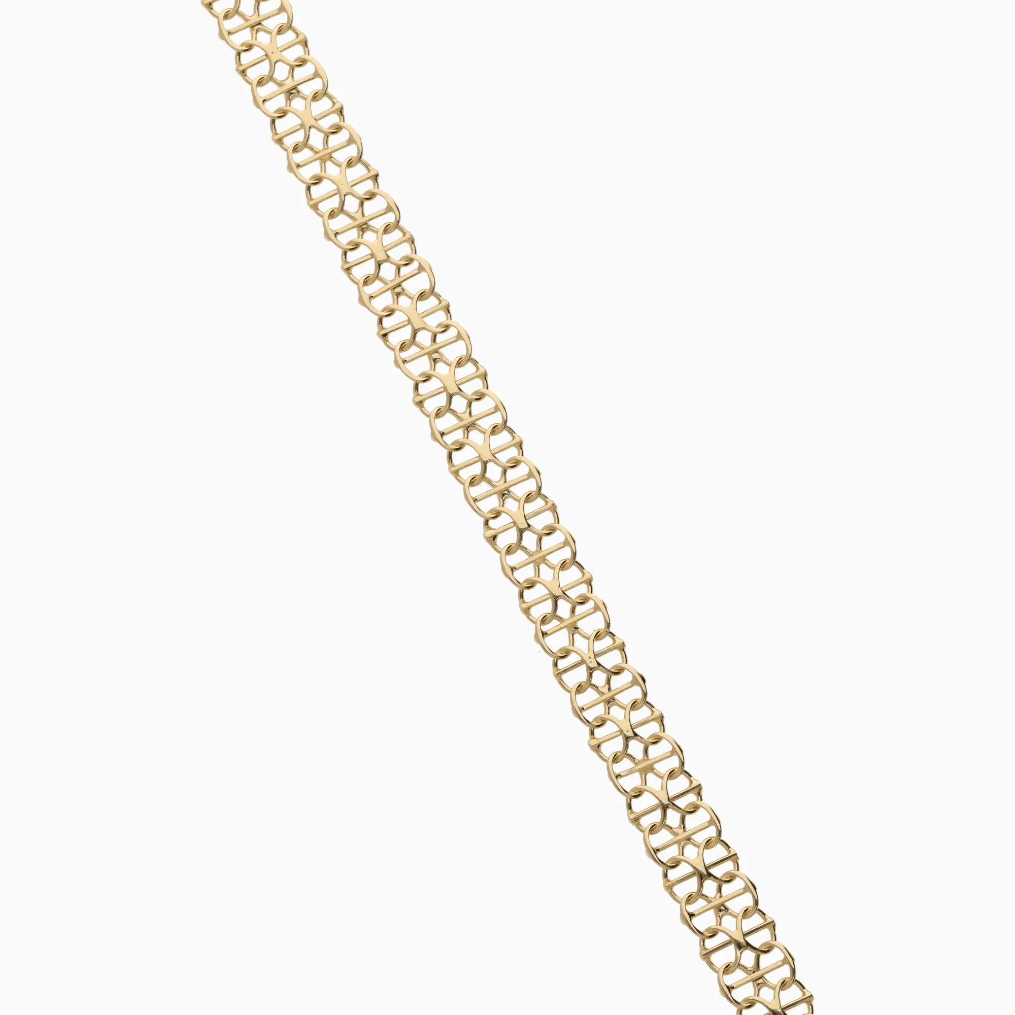 X-link bracelet with bar 6.82g 18K gold