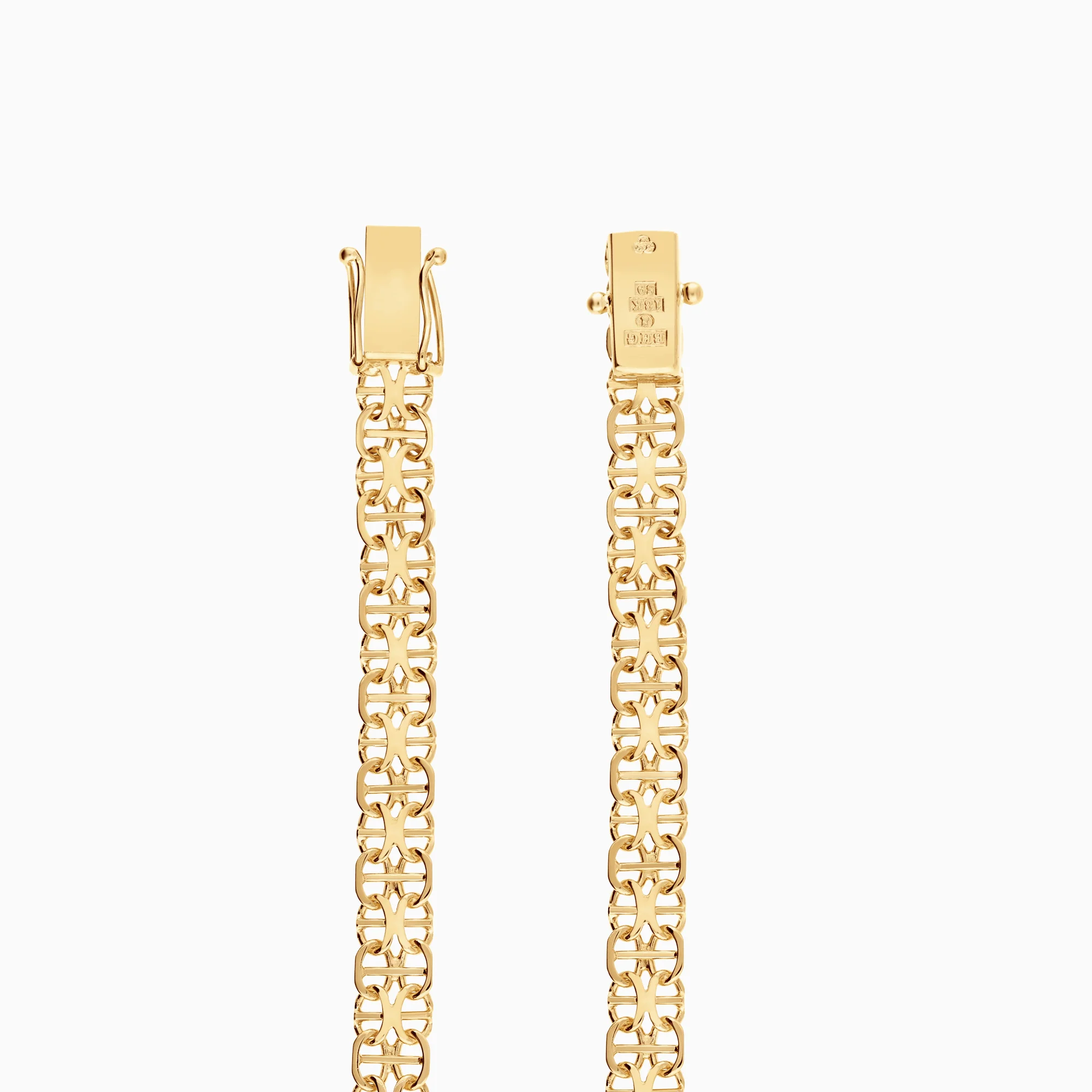 X-link bracelet with bar 7.91g 18K gold - Image 2