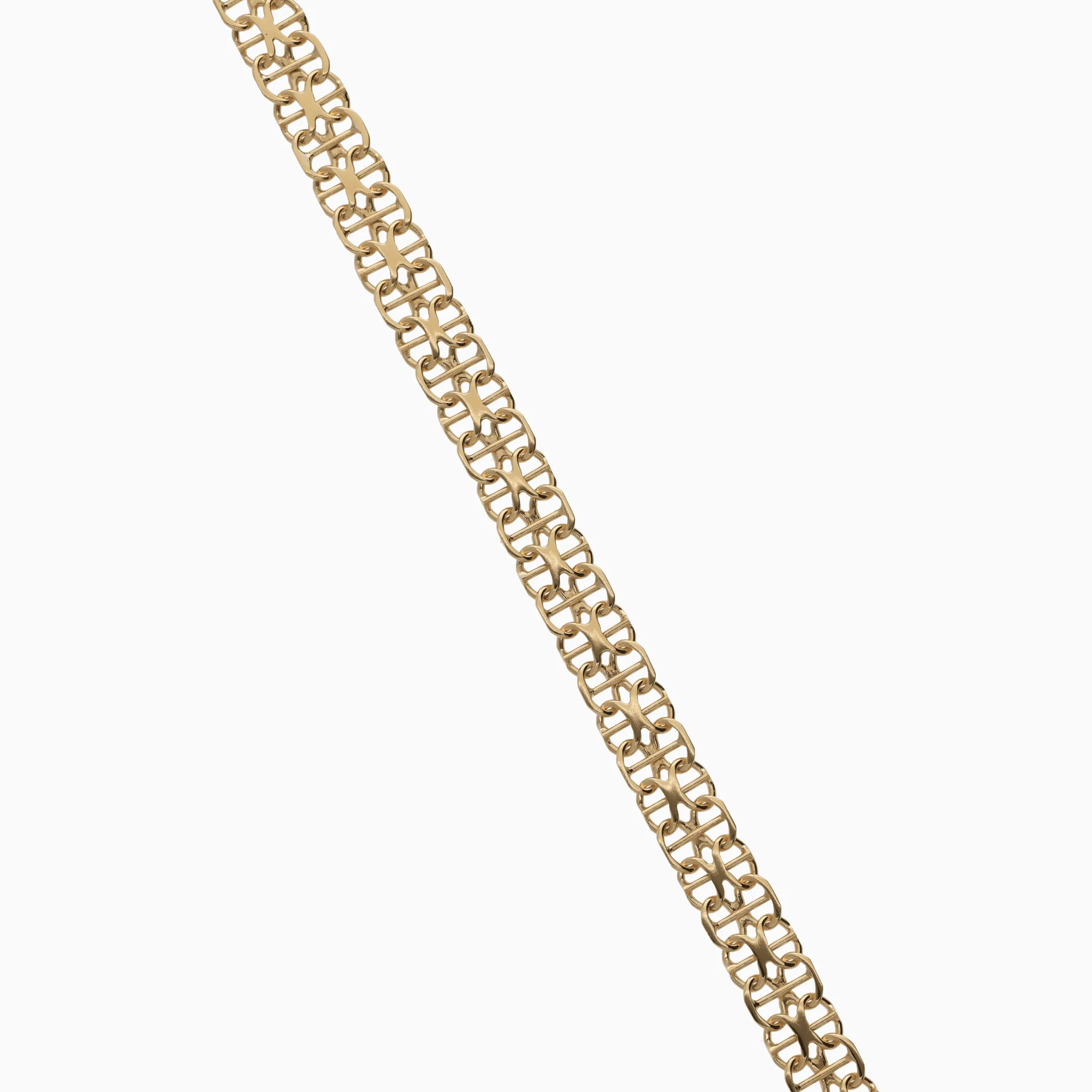 X-link bracelet with bar 8.0g 18K gold