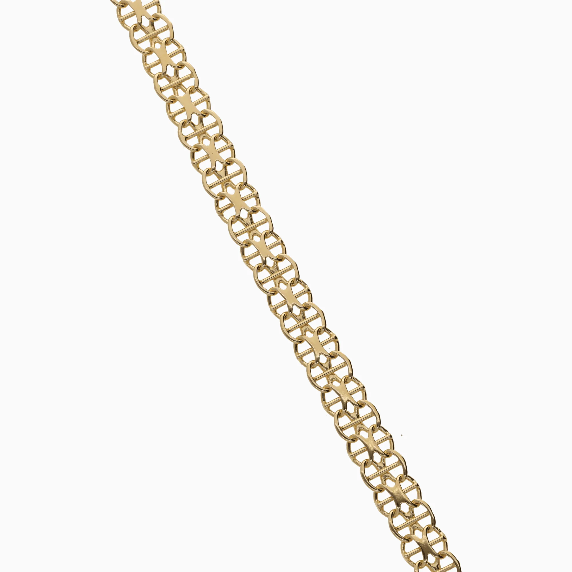 X-link bracelet with bar 8.92g 18K gold
