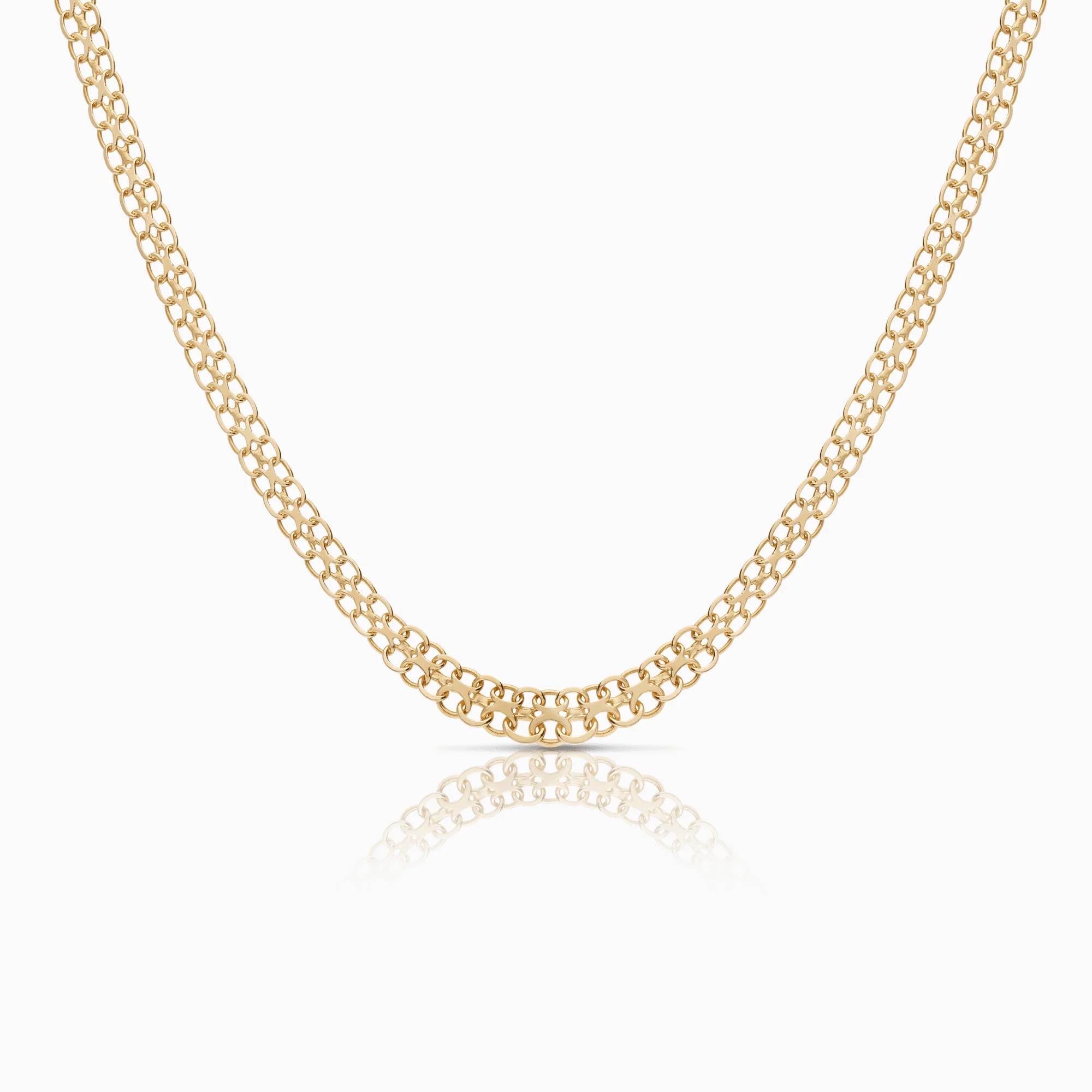 X-link necklace 11.90g 18K gold