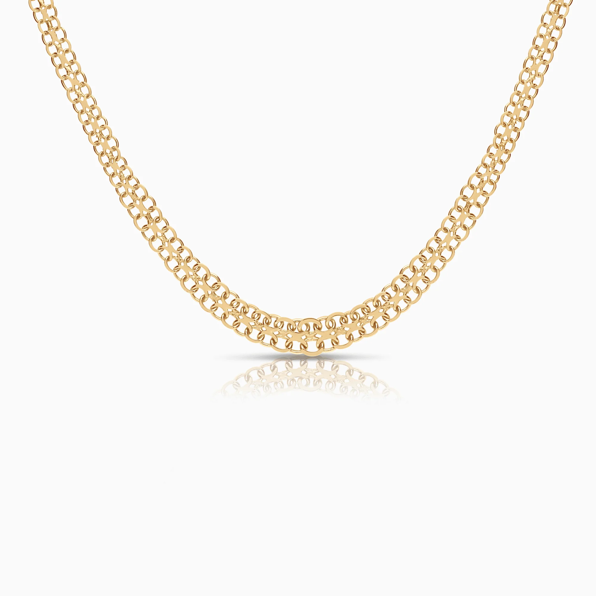 X-link necklace 12.02g 18K gold