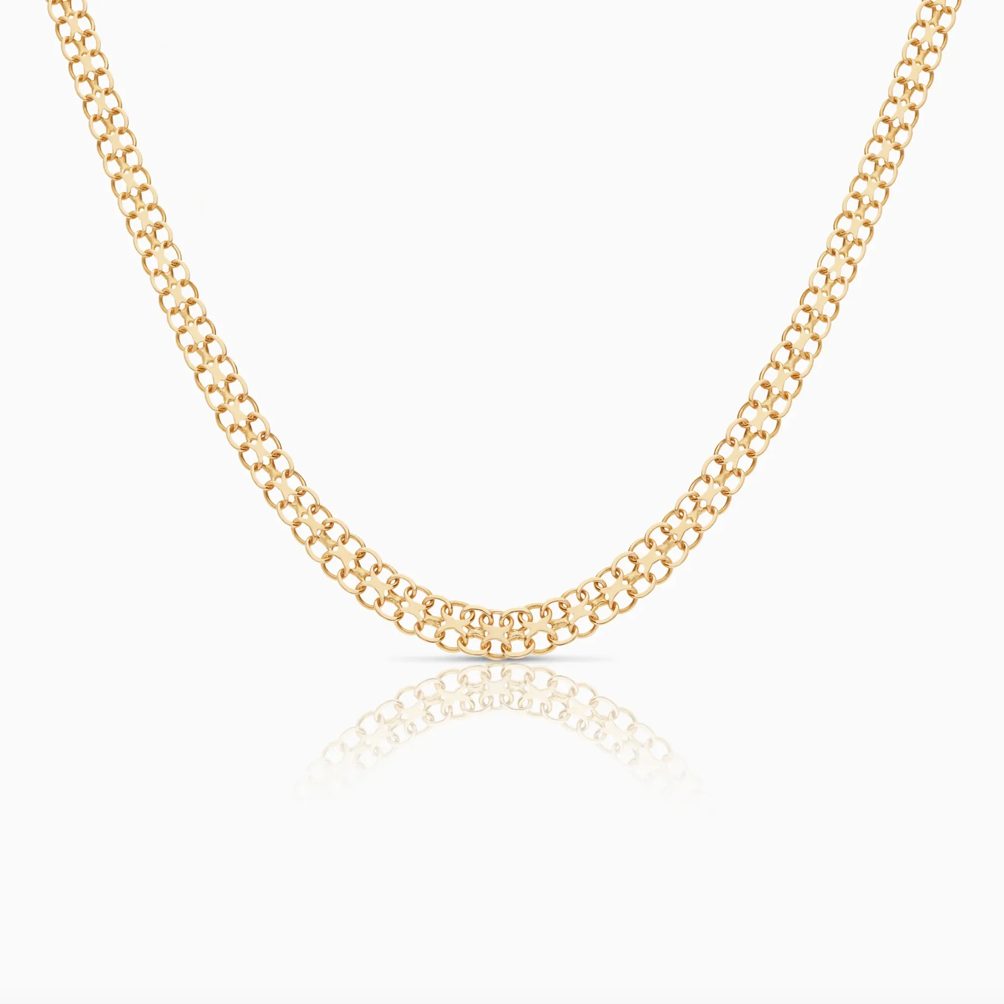 X-link necklace 12.10g 18K gold