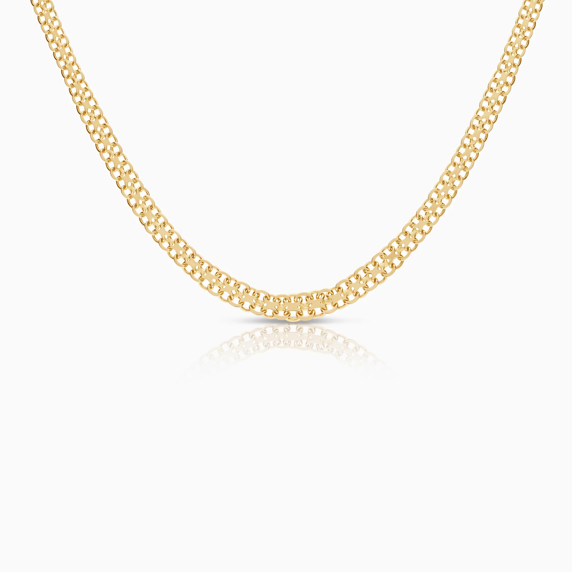 X-link necklace 12.25g 18K gold