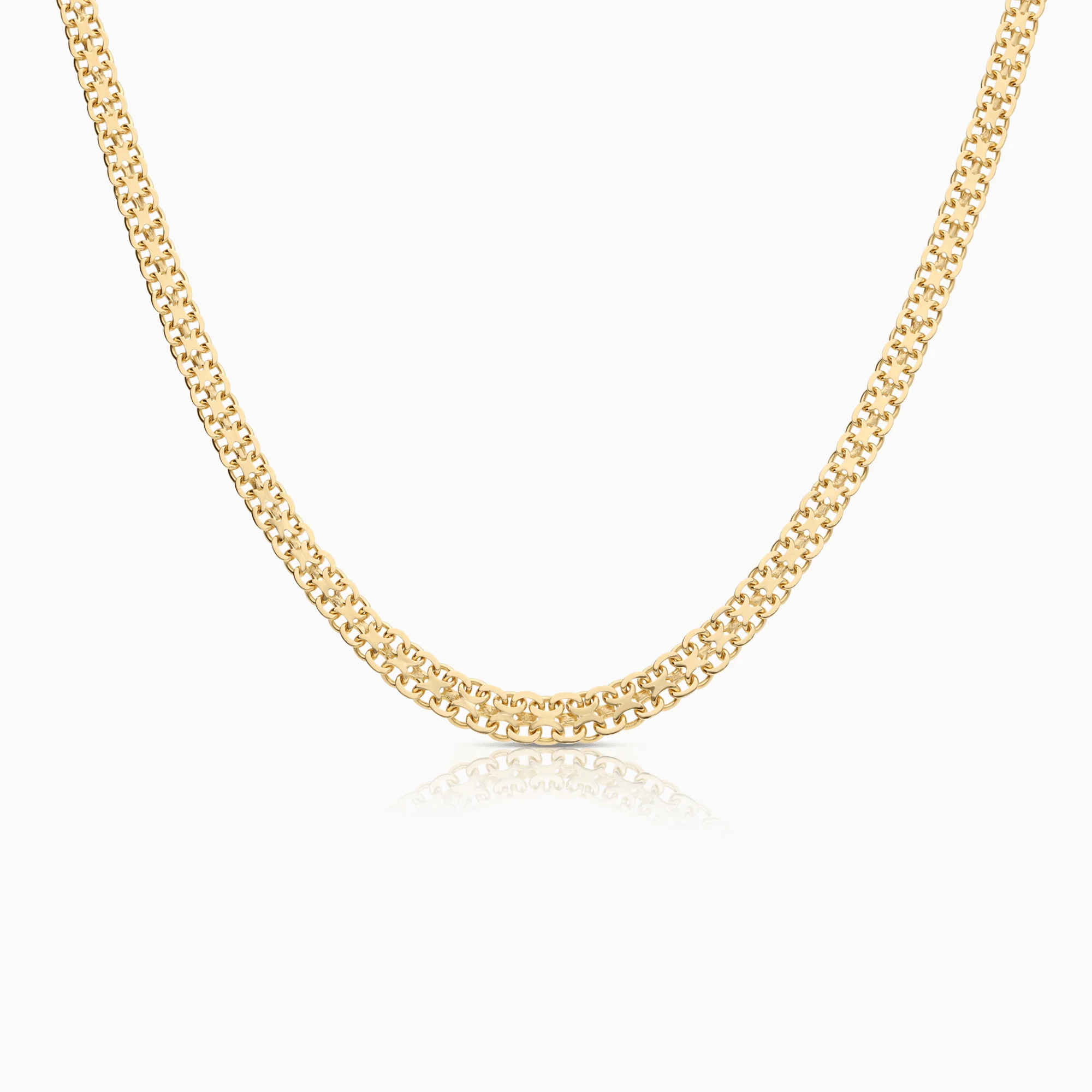 X-link necklace 12.78g 18K gold