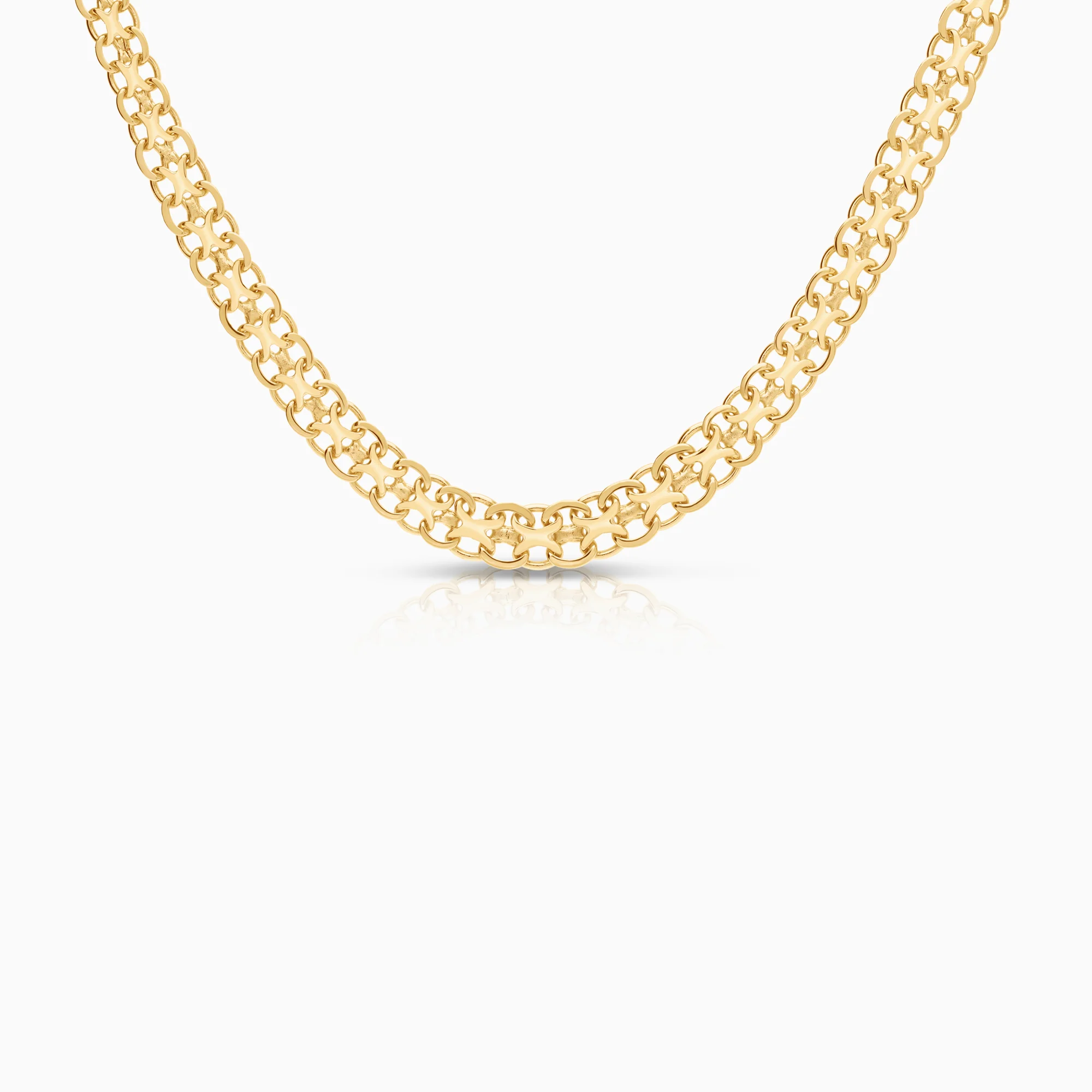 X-link necklace 13.75g 18K gold